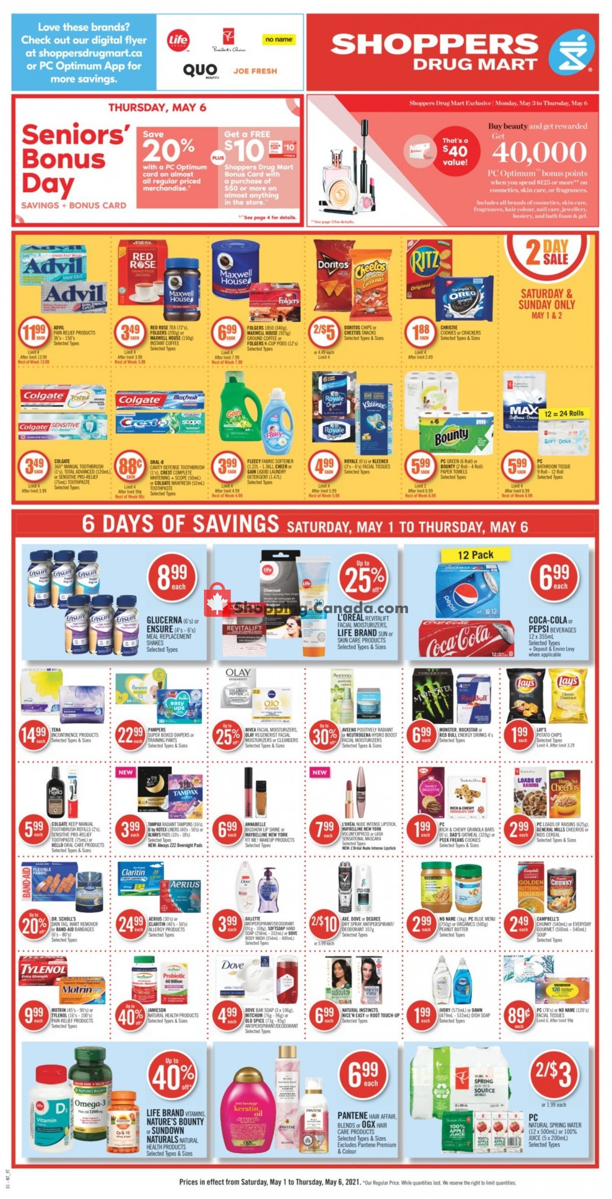 Shoppers Drug Mart flyer from Saturday May 1, 2021 to Thursday May 6, 2021 - page 4