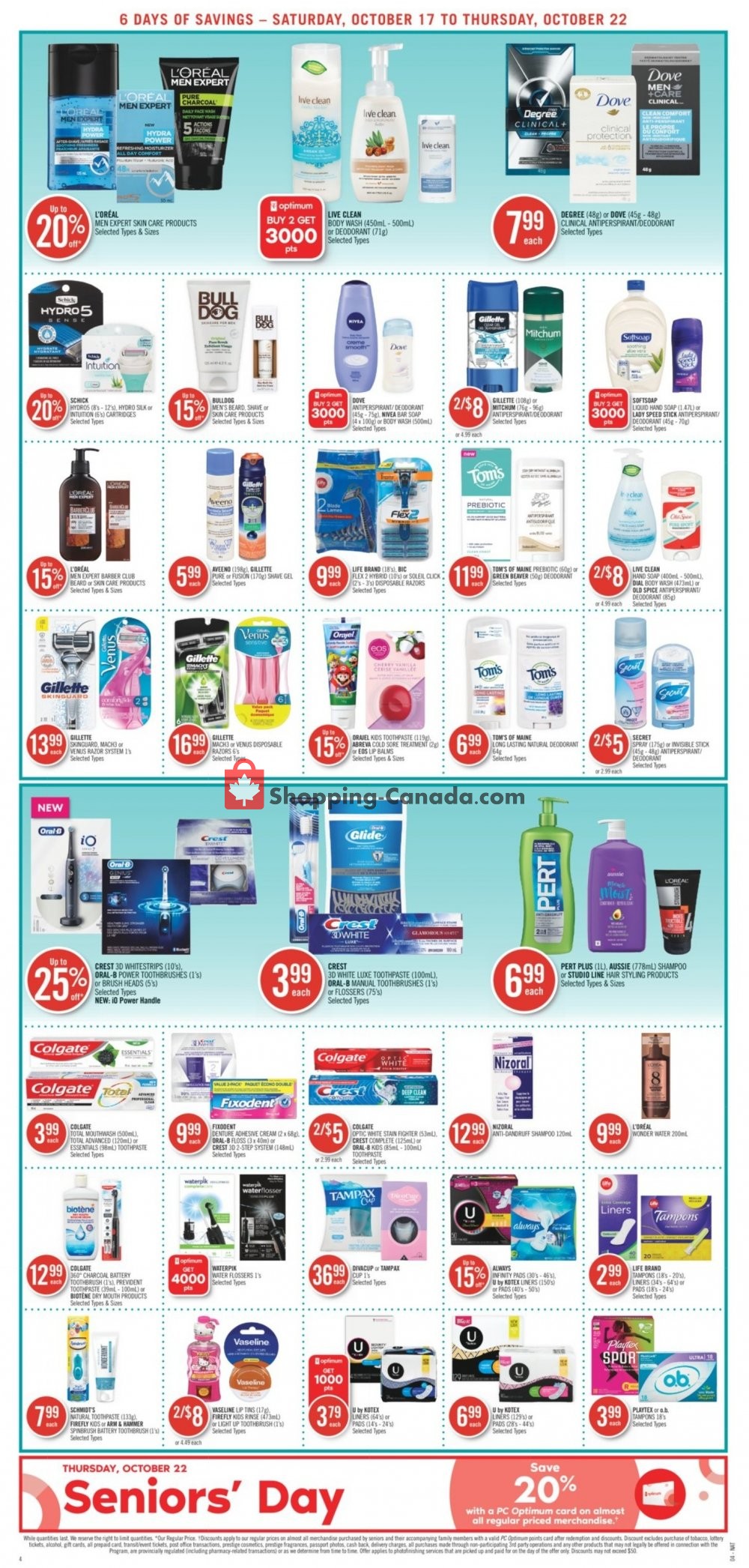 Shoppers Drug Mart flyer from Saturday October 17, 2020 to Thursday October 22, 2020 - page 9