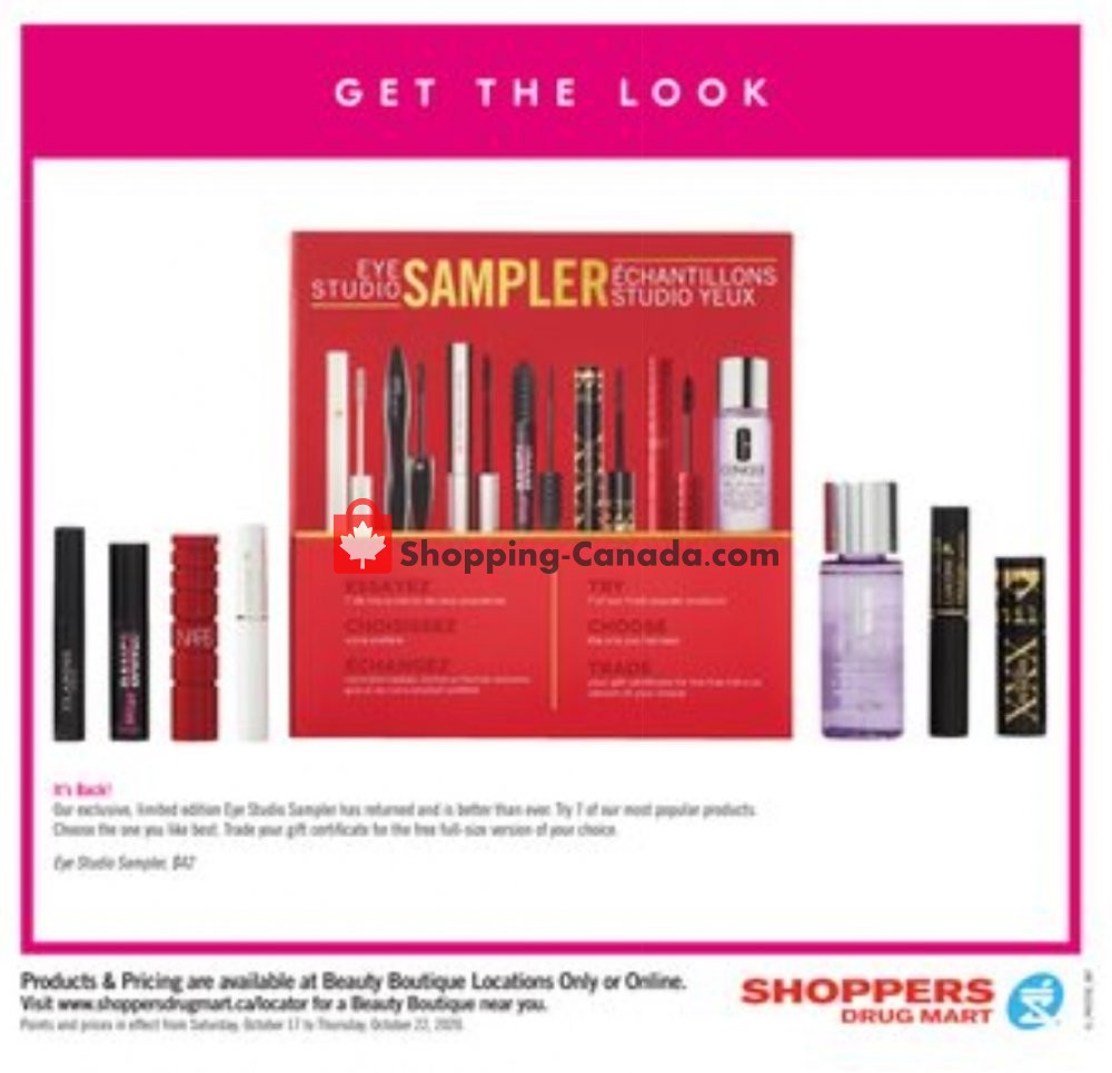 Shoppers Drug Mart flyer from Saturday October 17, 2020 to Thursday October 22, 2020 - page 11