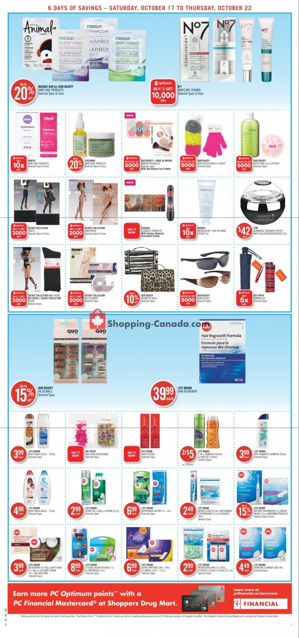 Shoppers Drug Mart flyer from Saturday October 17, 2020 to Thursday October 22, 2020 - page 18