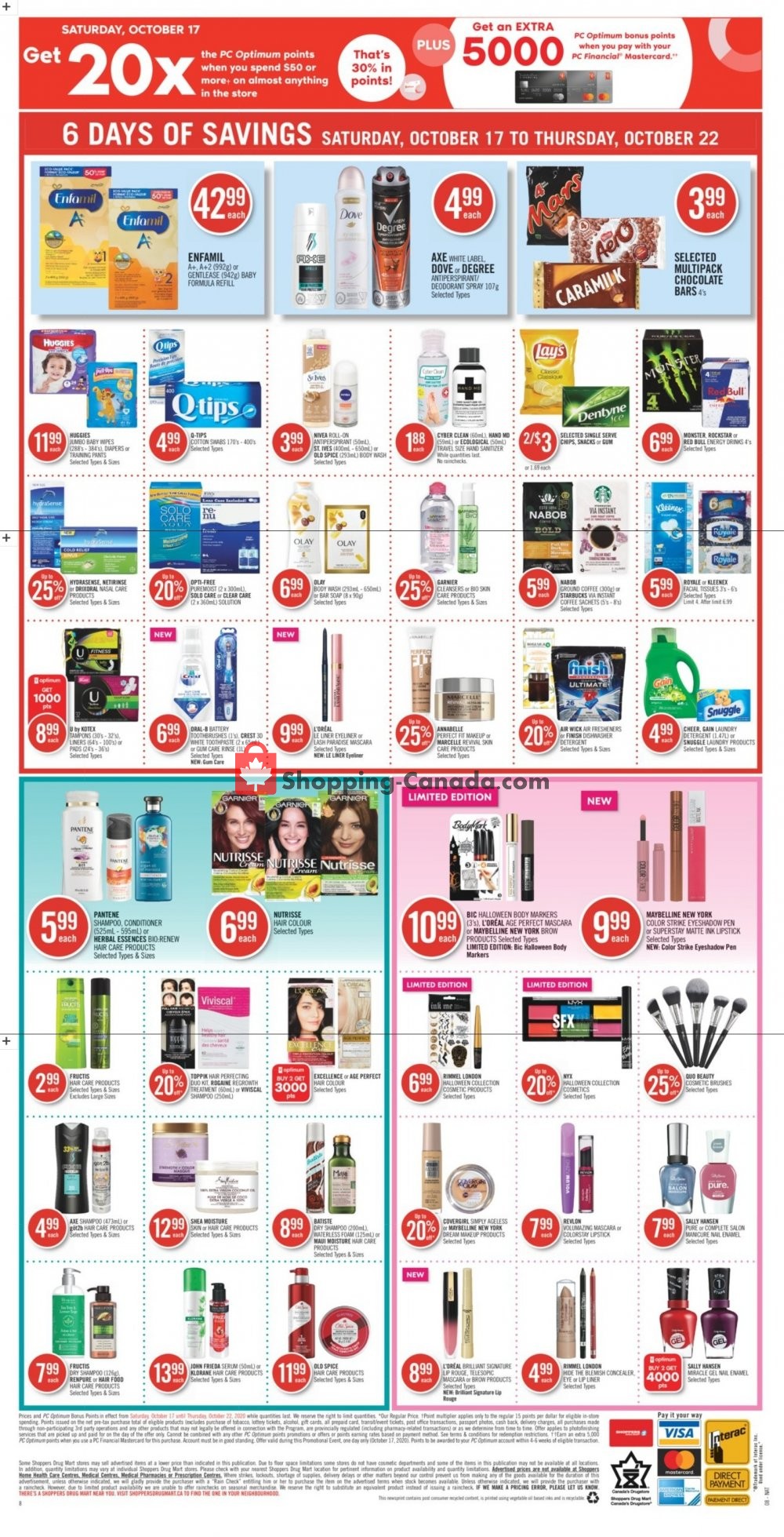 Shoppers Drug Mart flyer from Saturday October 17, 2020 to Thursday October 22, 2020 - page 20