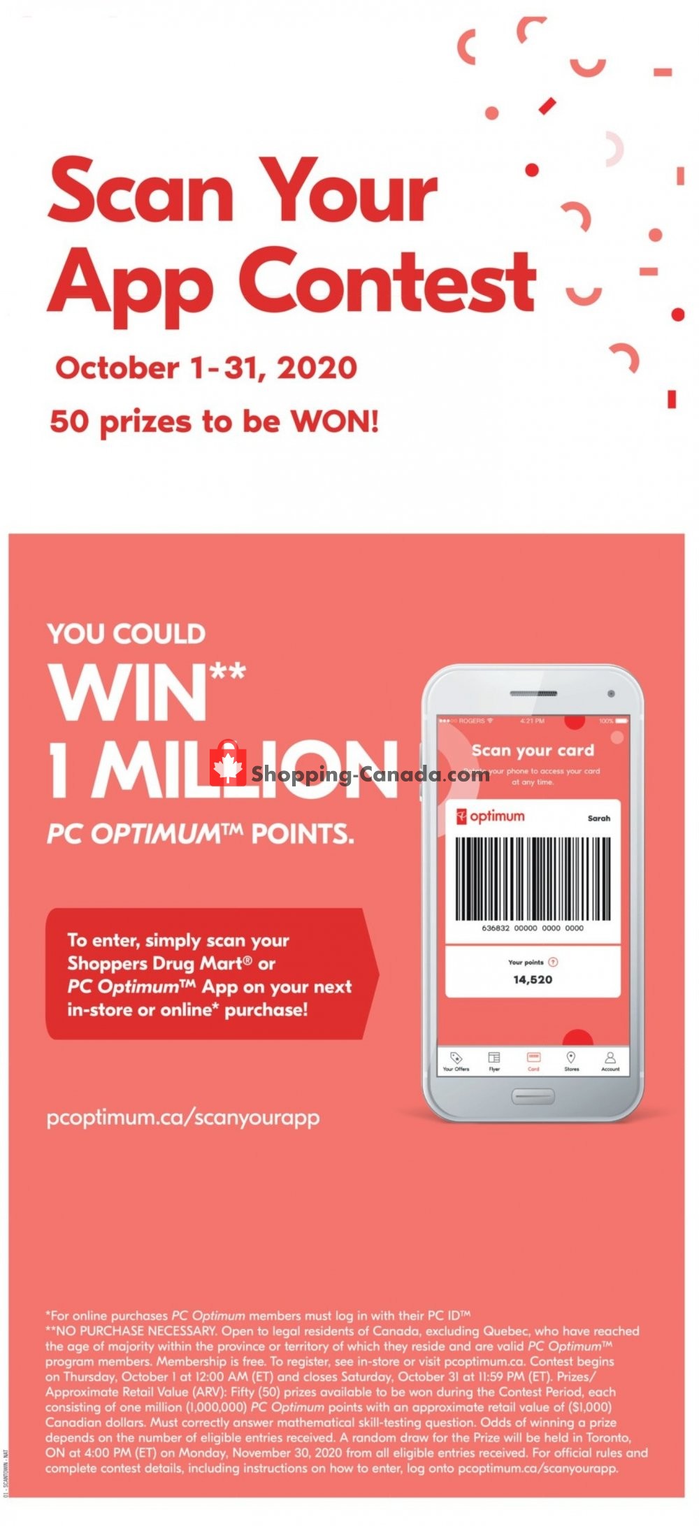 Shoppers Drug Mart flyer from Saturday October 17, 2020 to Thursday October 22, 2020 - page 22