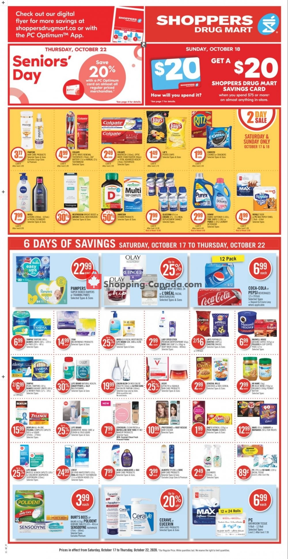 Shoppers Drug Mart flyer from Saturday October 17, 2020 to Thursday October 22, 2020 - page 4