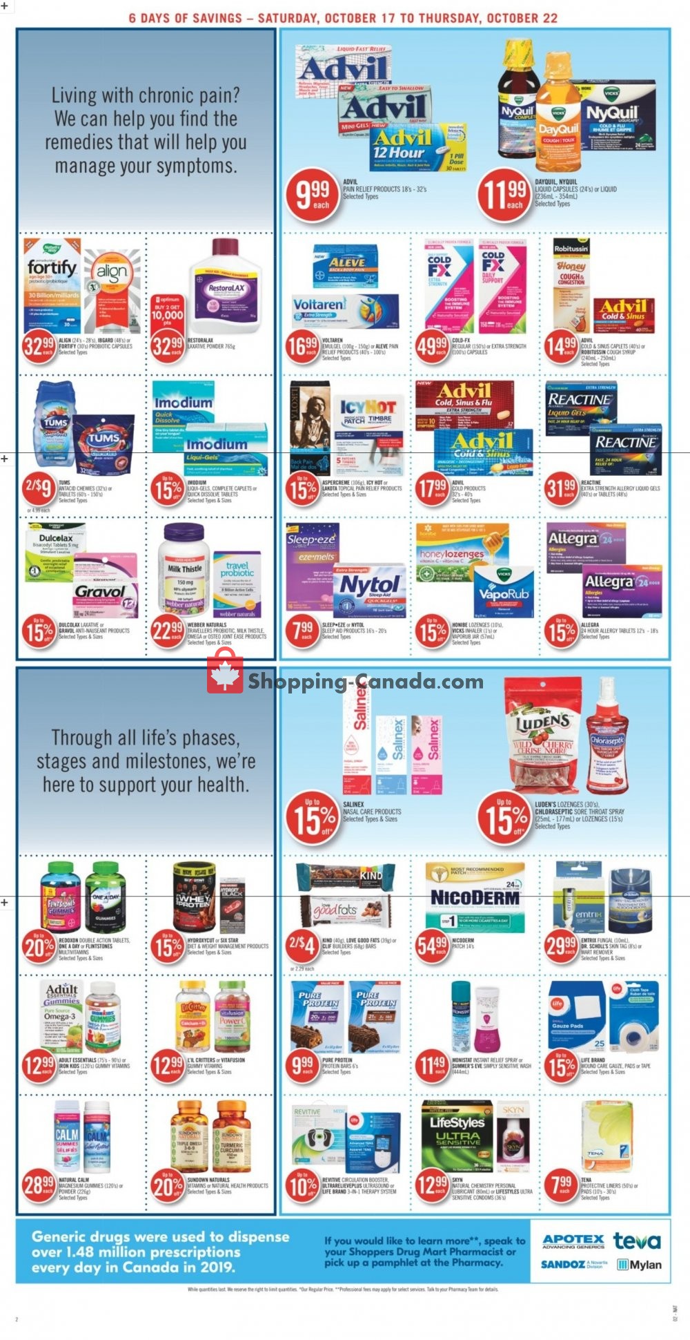 Shoppers Drug Mart flyer from Saturday October 17, 2020 to Thursday October 22, 2020 - page 5