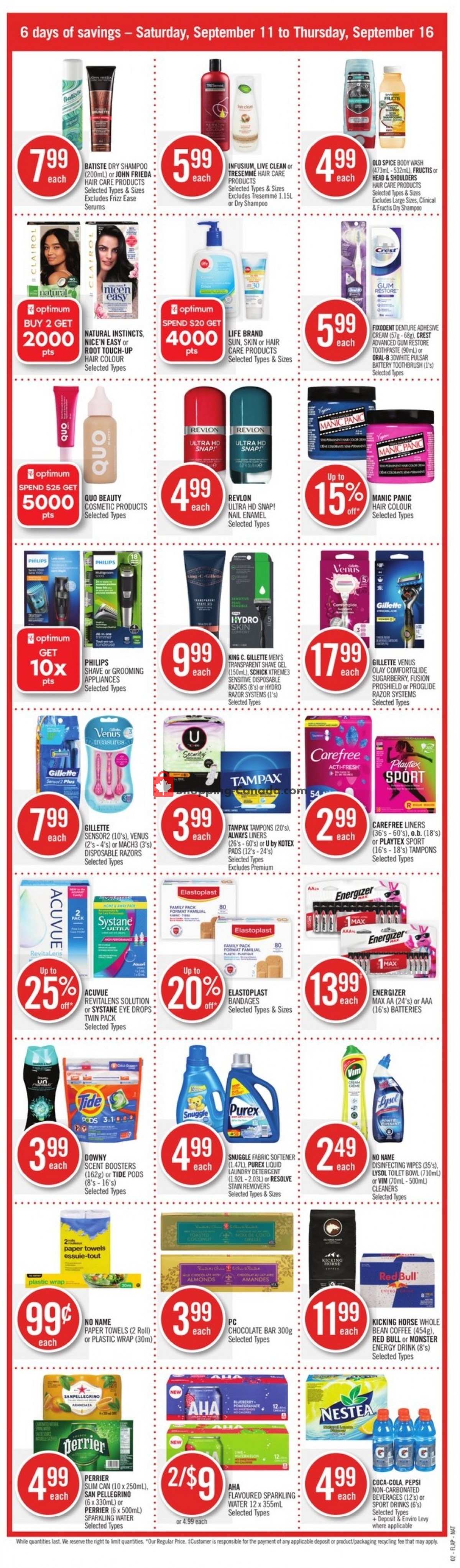 Shoppers Drug Mart flyer from Saturday September 11, 2021 to Thursday September 16, 2021 - page 2