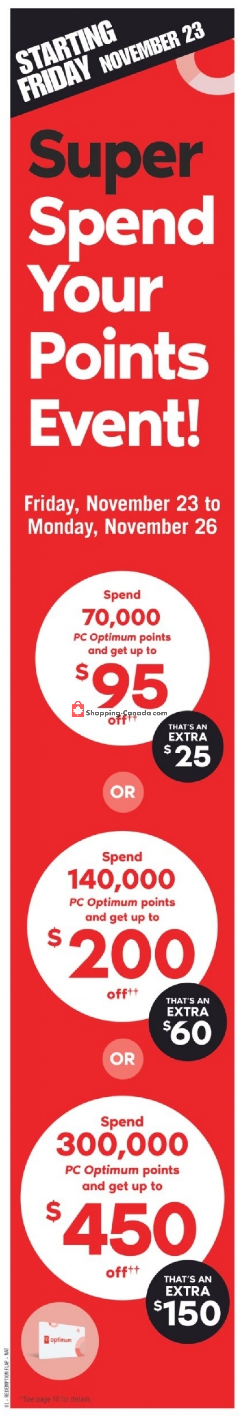 Shoppers Drug Mart flyer from Saturday November 24, 2018 to Friday November 30, 2018 - page 1