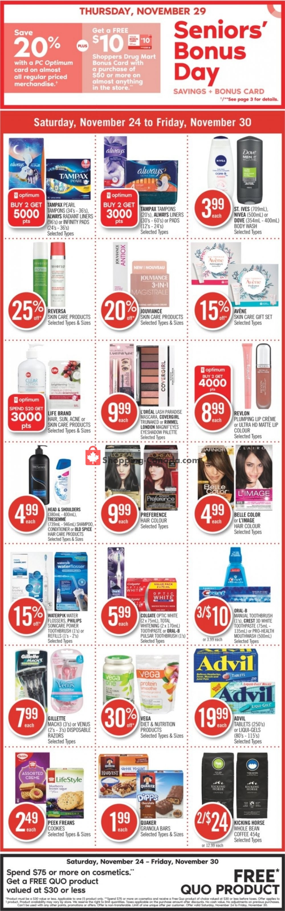 Shoppers Drug Mart flyer from Saturday November 24, 2018 to Friday November 30, 2018 - page 3