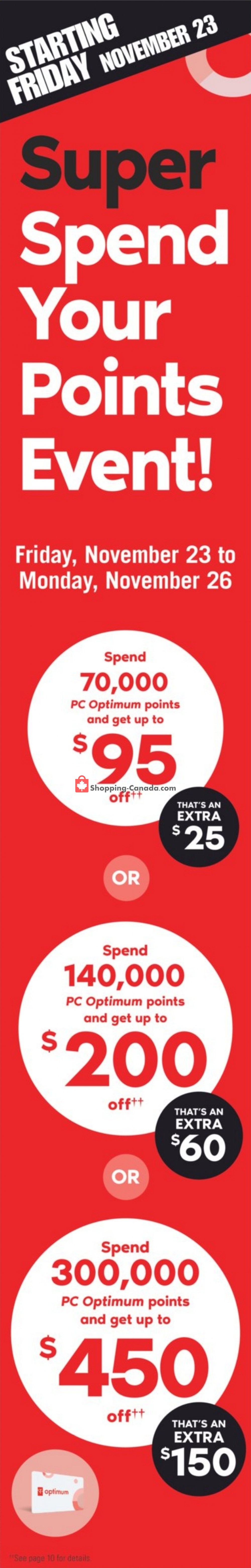 Shoppers Drug Mart flyer from Saturday November 24, 2018 to Friday November 30, 2018 - page 1