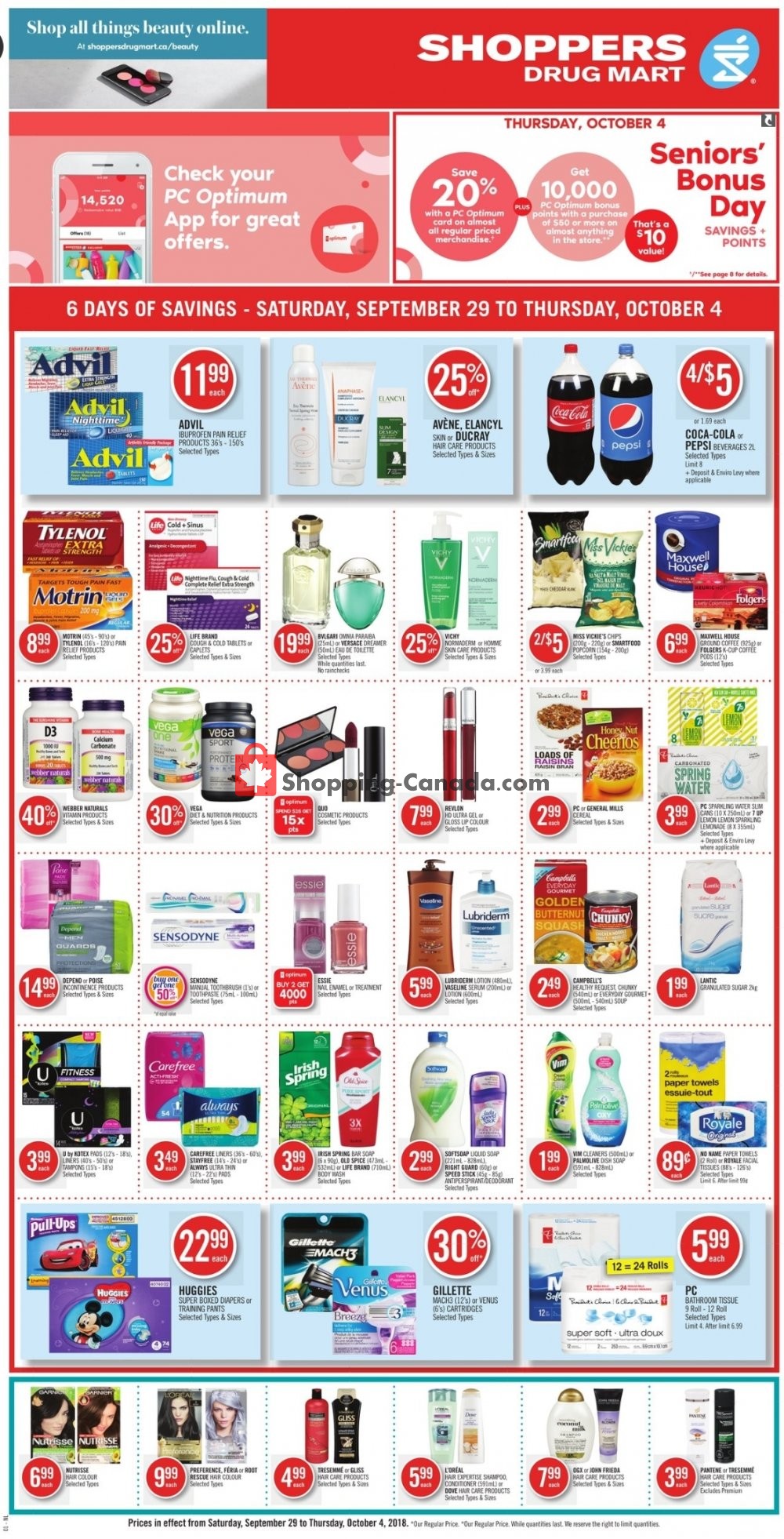 Shoppers Drug Mart flyer from Saturday September 29, 2018 to Thursday October 4, 2018 - page 3