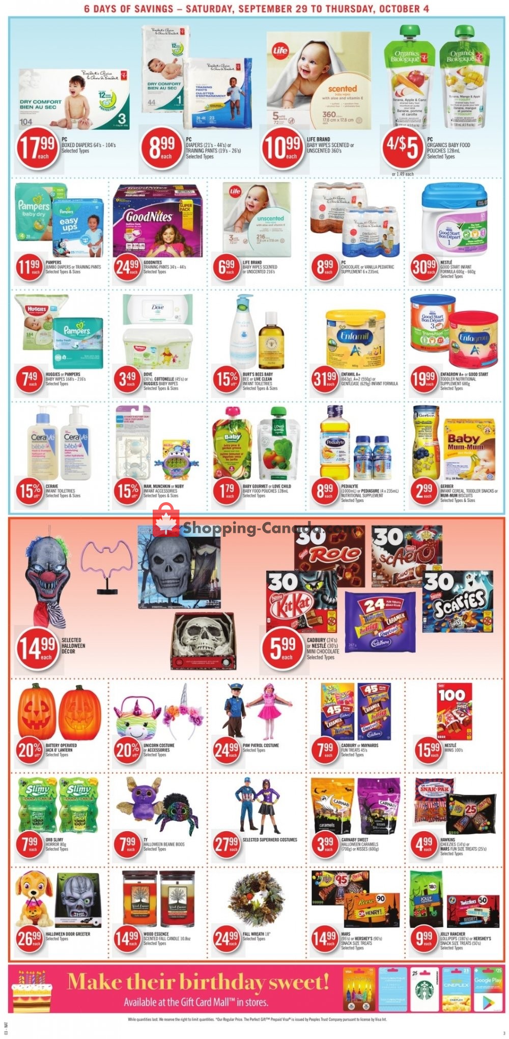 Shoppers Drug Mart flyer from Saturday September 29, 2018 to Thursday October 4, 2018 - page 5