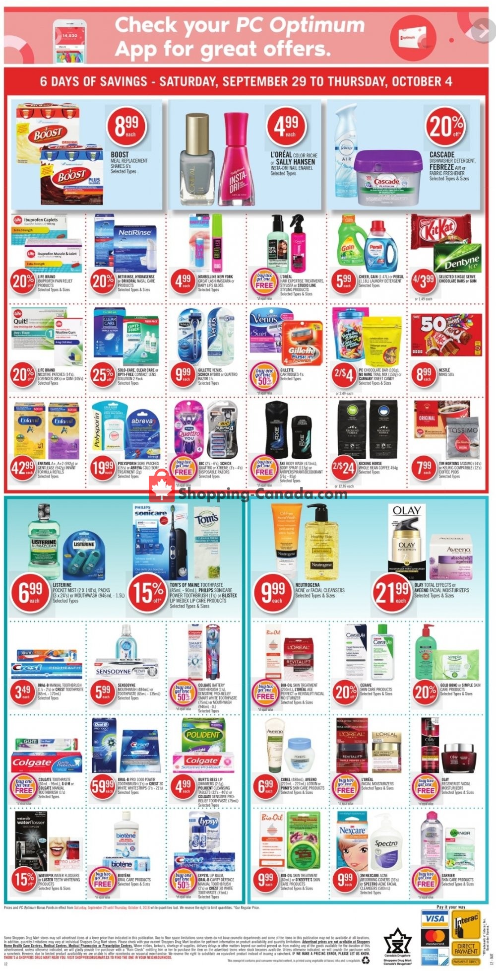 Shoppers Drug Mart flyer from Saturday September 29, 2018 to Thursday October 4, 2018 - page 16