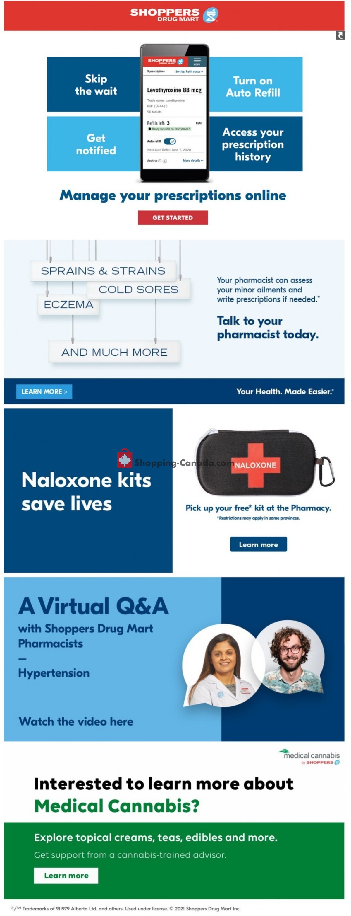 Shoppers Drug Mart flyer from Saturday June 5, 2021 to Thursday June 10, 2021 - page 1