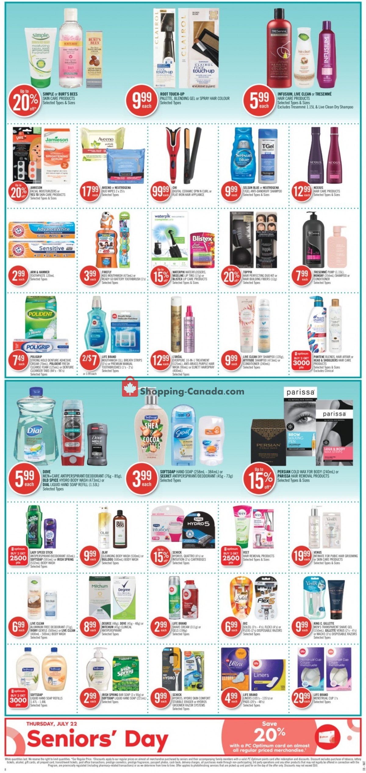Shoppers Drug Mart flyer from Saturday July 17, 2021 to Friday July 23, 2021 - page 18