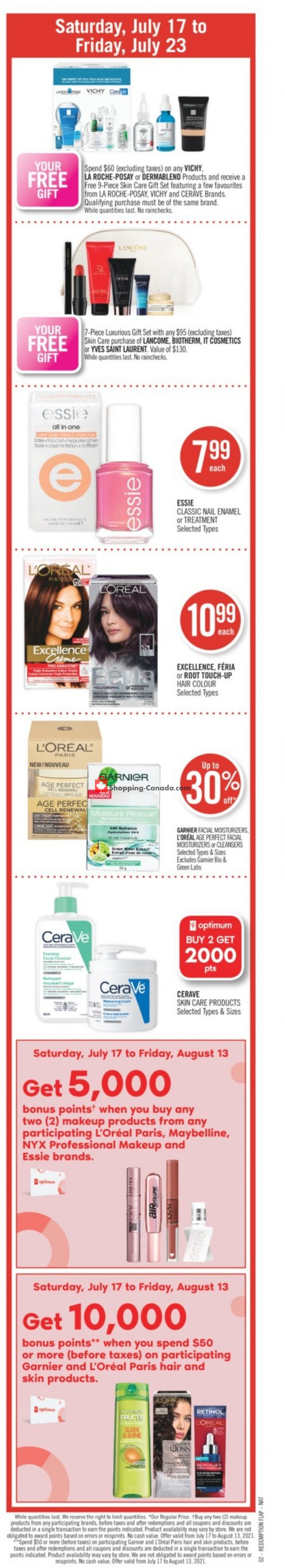 Shoppers Drug Mart flyer from Saturday July 17, 2021 to Friday July 23, 2021 - page 2