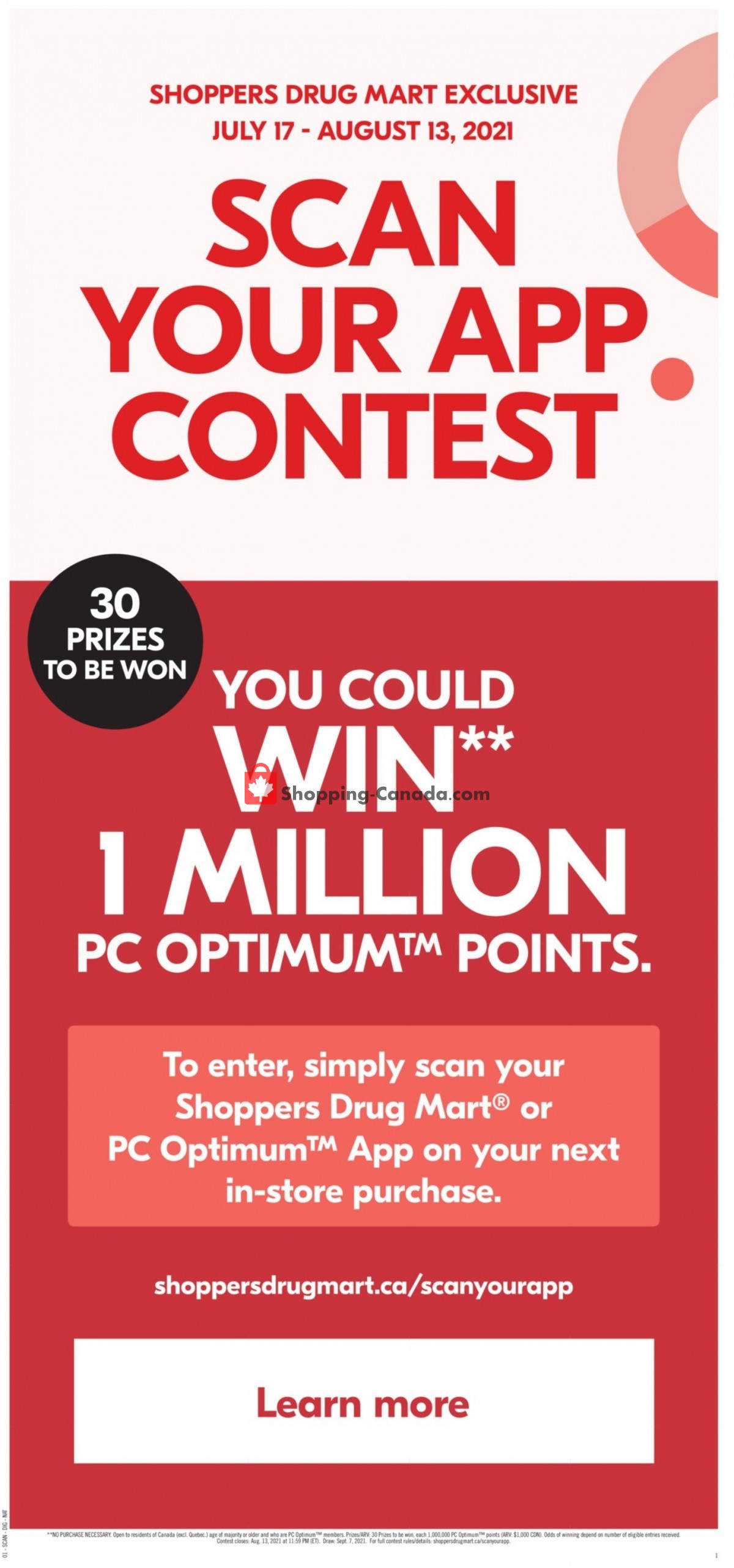 Shoppers Drug Mart flyer from Saturday July 17, 2021 to Friday July 23, 2021 - page 21