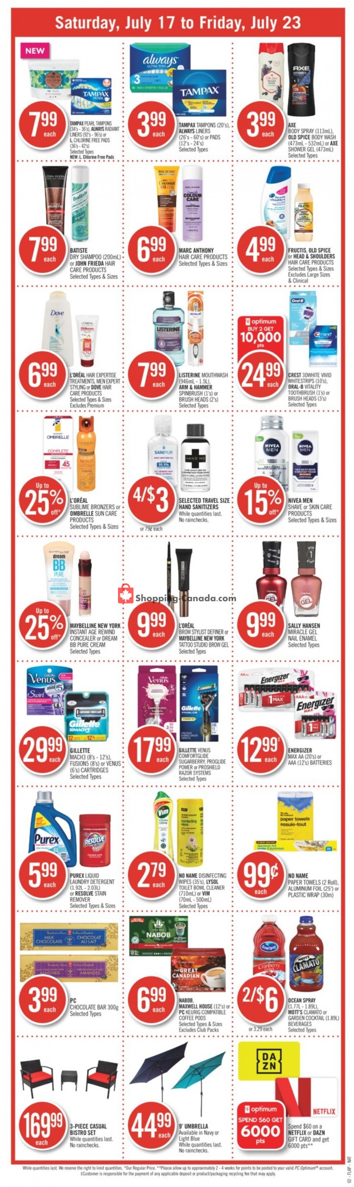 Shoppers Drug Mart flyer from Saturday July 17, 2021 to Friday July 23, 2021 - page 4