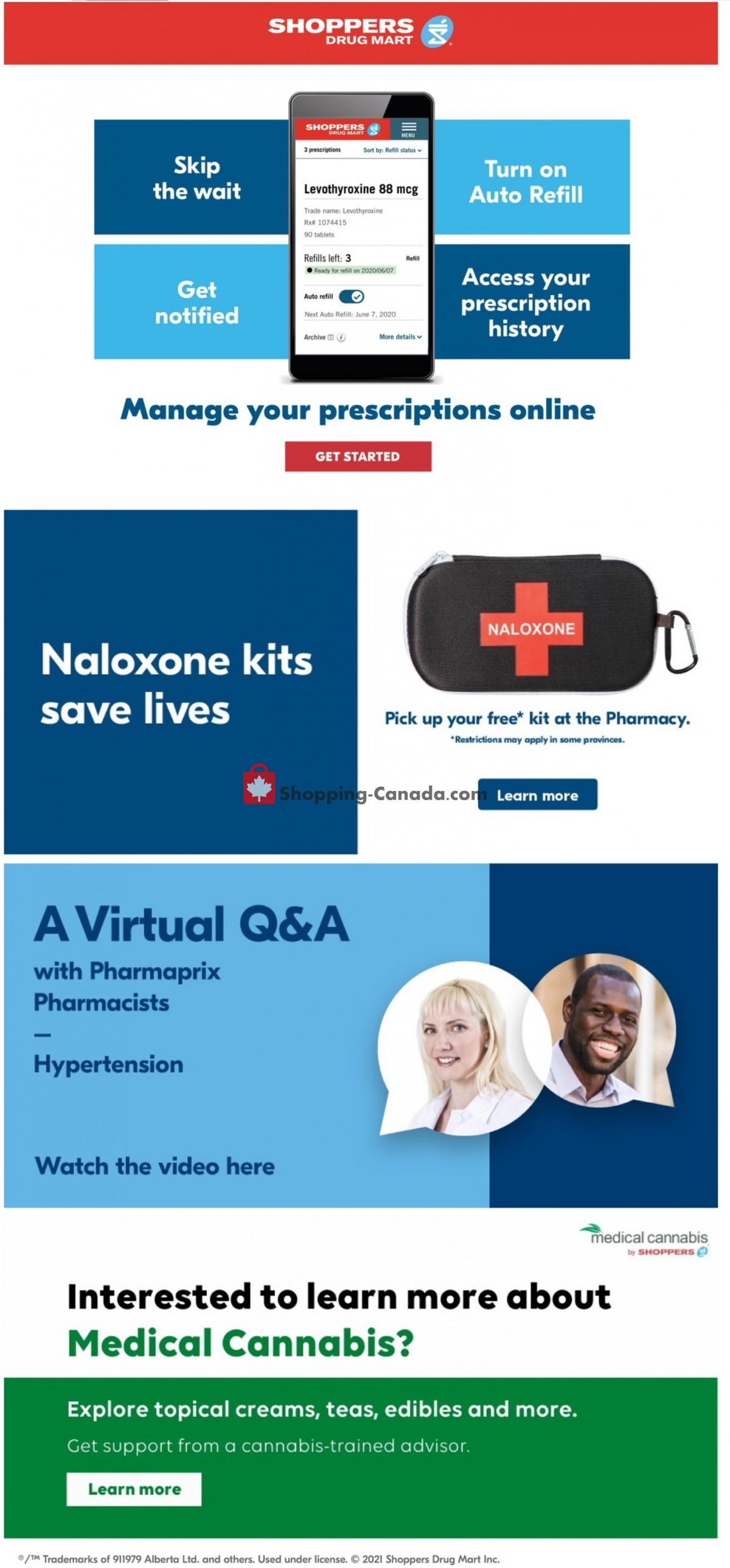 Shoppers Drug Mart flyer from Saturday June 5, 2021 to Thursday June 10, 2021 - page 1