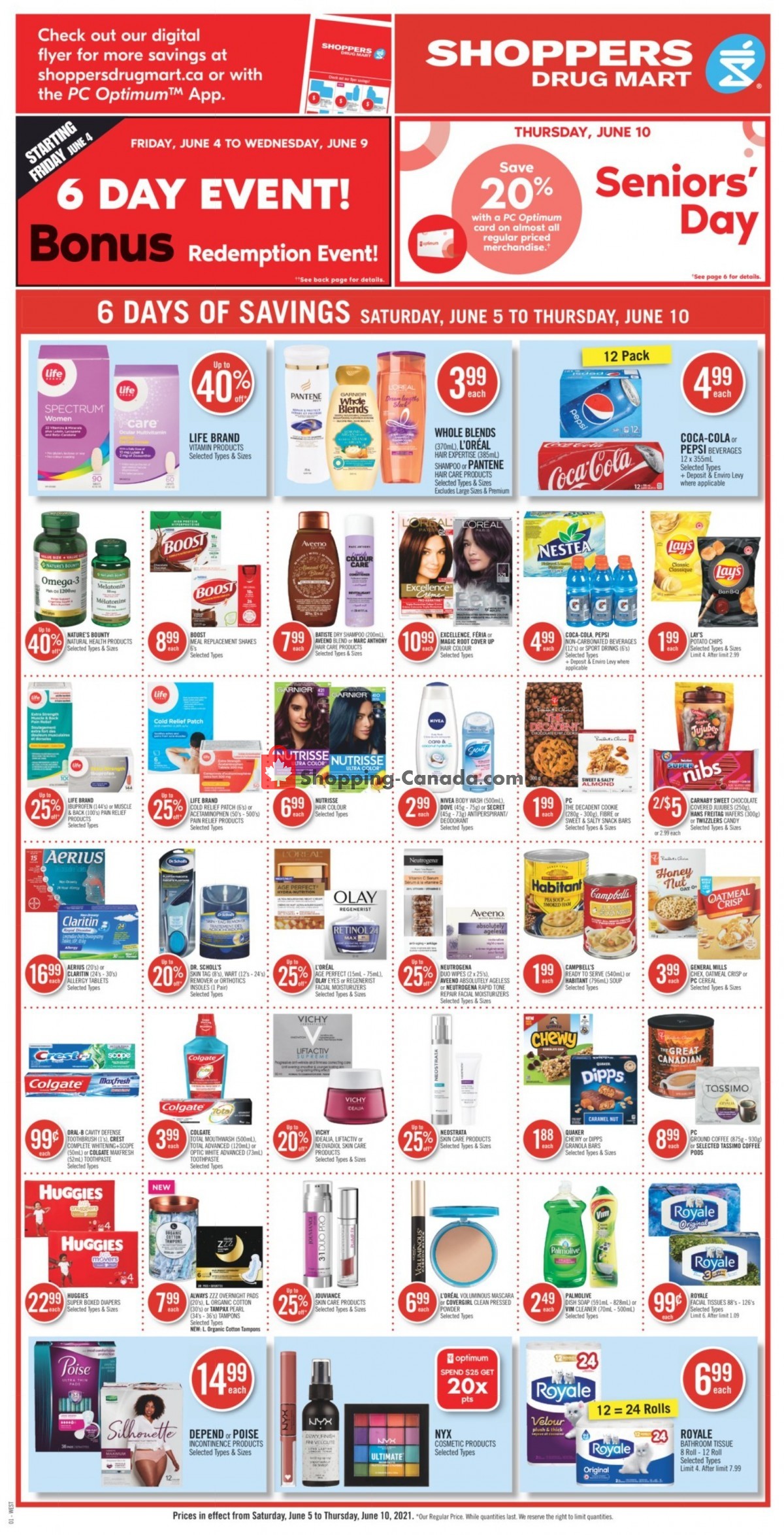 Shoppers Drug Mart flyer from Saturday June 5, 2021 to Thursday June 10, 2021 - page 6