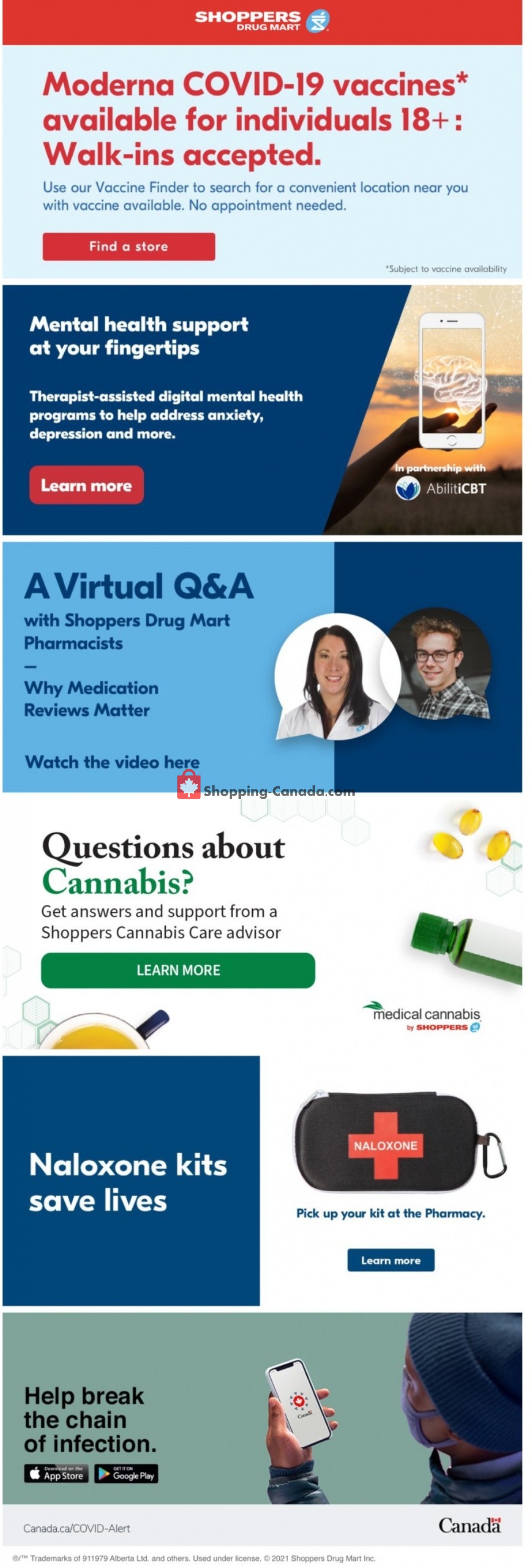 Shoppers Drug Mart flyer from Saturday July 17, 2021 to Friday July 23, 2021 - page 1