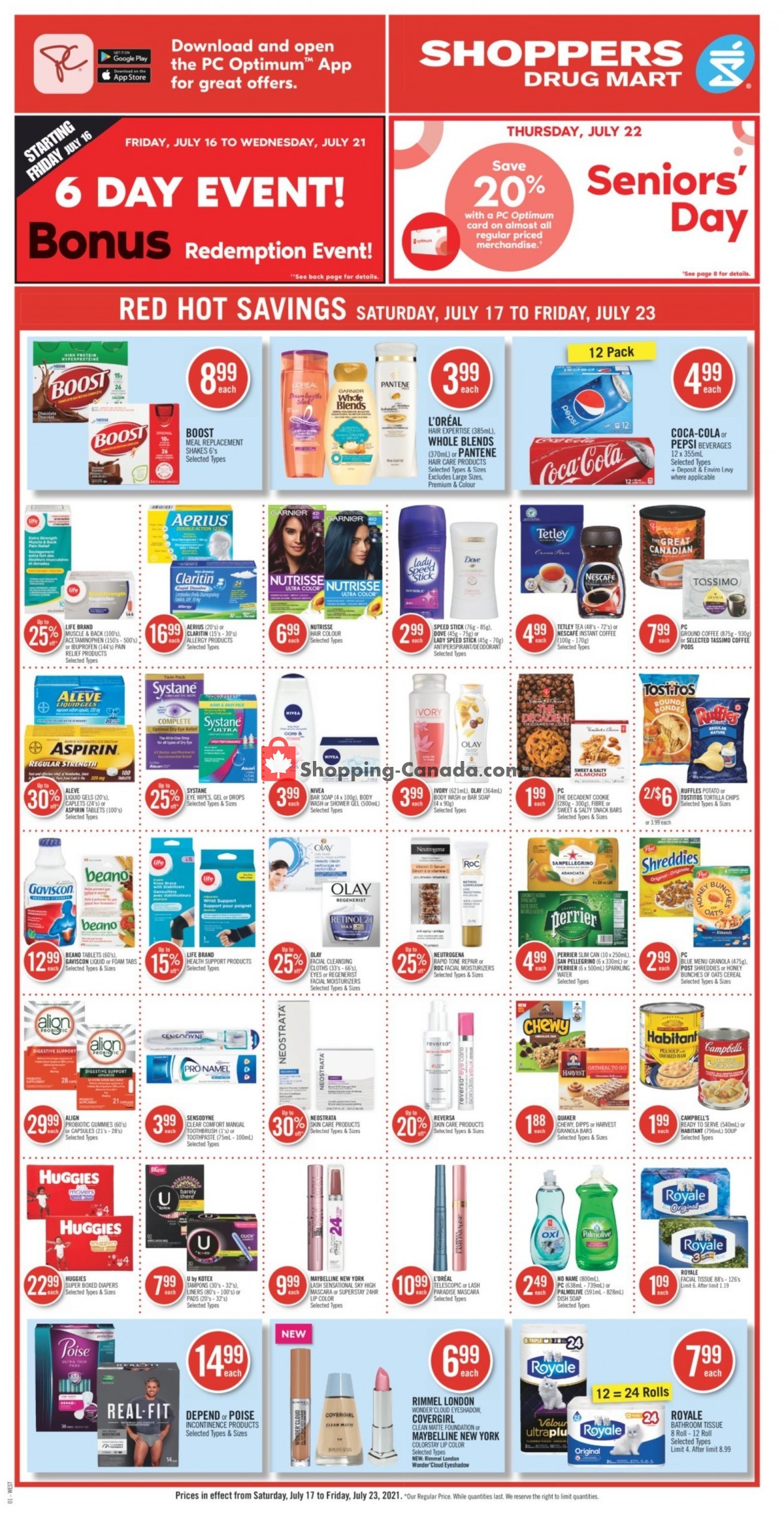 Shoppers Drug Mart flyer from Saturday July 17, 2021 to Friday July 23, 2021 - page 6