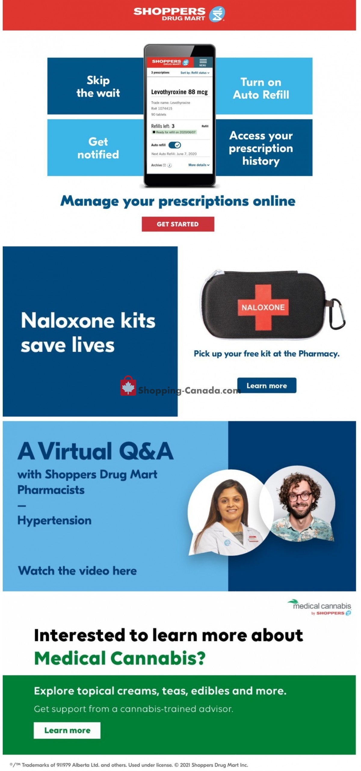 Shoppers Drug Mart flyer from Saturday June 5, 2021 to Thursday June 10, 2021 - page 1