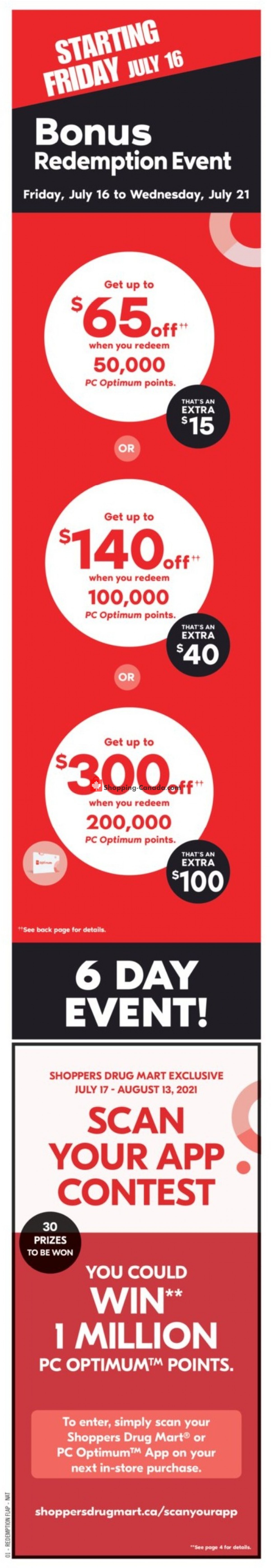 Shoppers Drug Mart flyer from Saturday July 17, 2021 to Friday July 23, 2021 - page 1