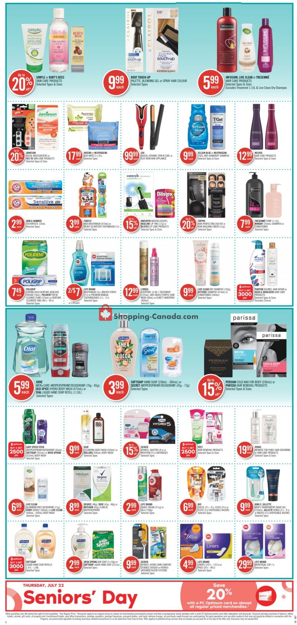 Shoppers Drug Mart flyer from Saturday July 17, 2021 to Friday July 23, 2021 - page 18