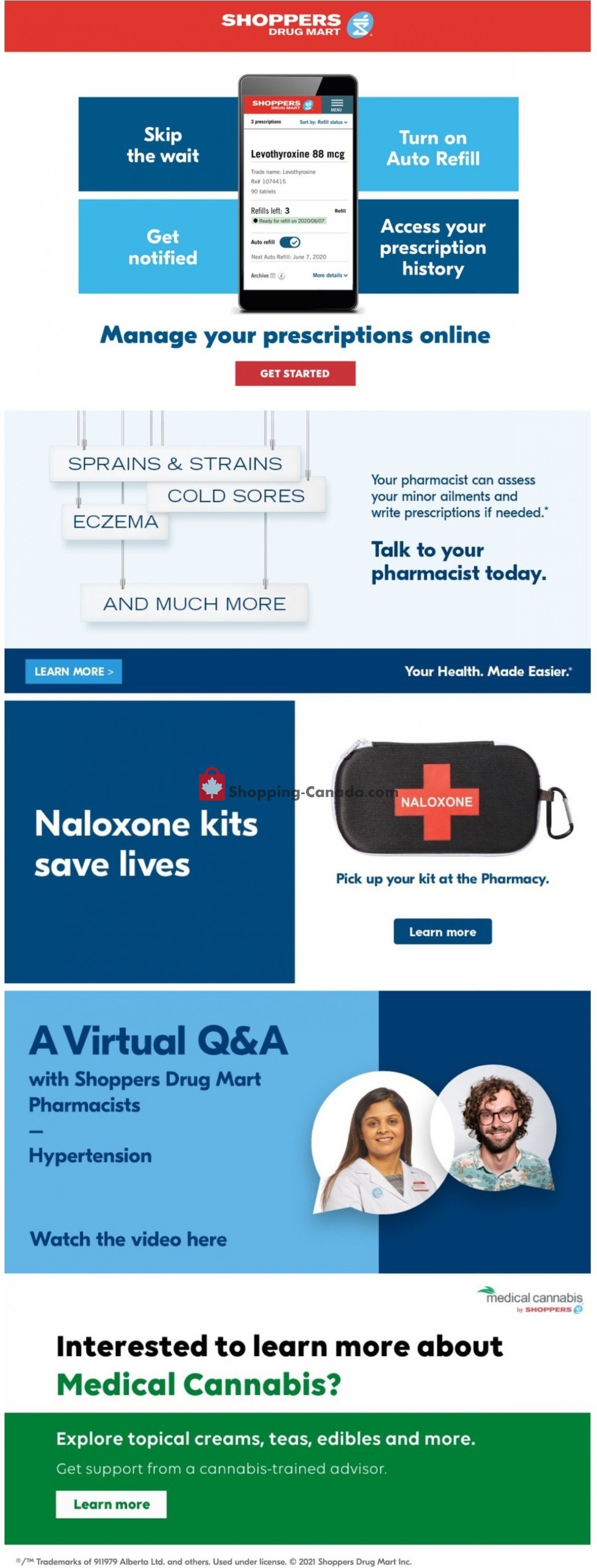 Shoppers Drug Mart flyer from Saturday June 5, 2021 to Thursday June 10, 2021 - page 1