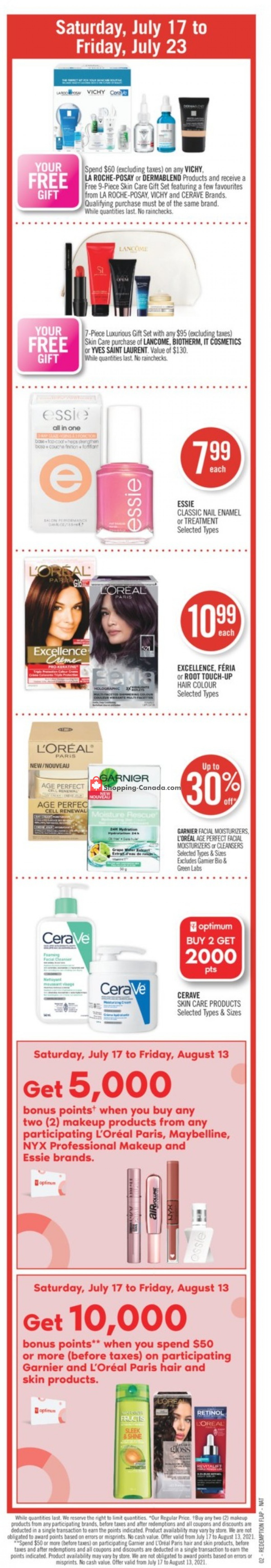Shoppers Drug Mart flyer from Saturday July 17, 2021 to Friday July 23, 2021 - page 2
