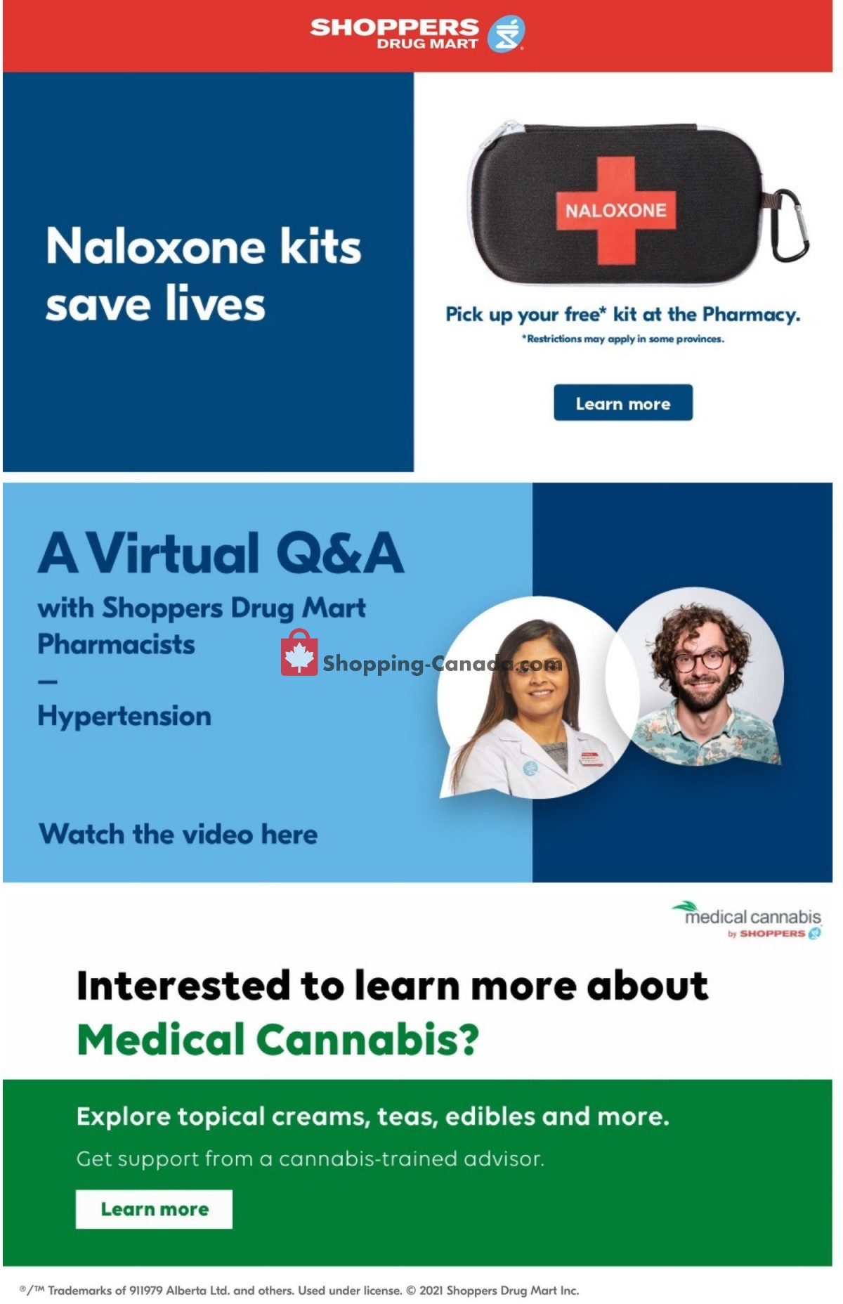 Shoppers Drug Mart flyer from Saturday June 5, 2021 to Thursday June 10, 2021 - page 1