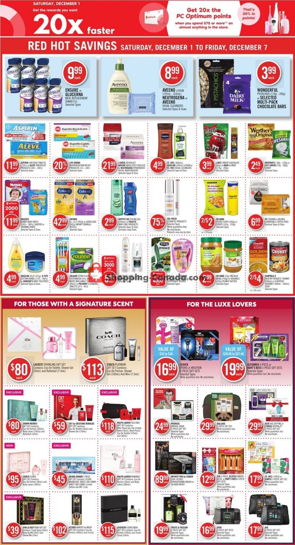Shoppers Drug Mart flyer from Saturday December 1, 2018 to Friday December 7, 2018 - page 20