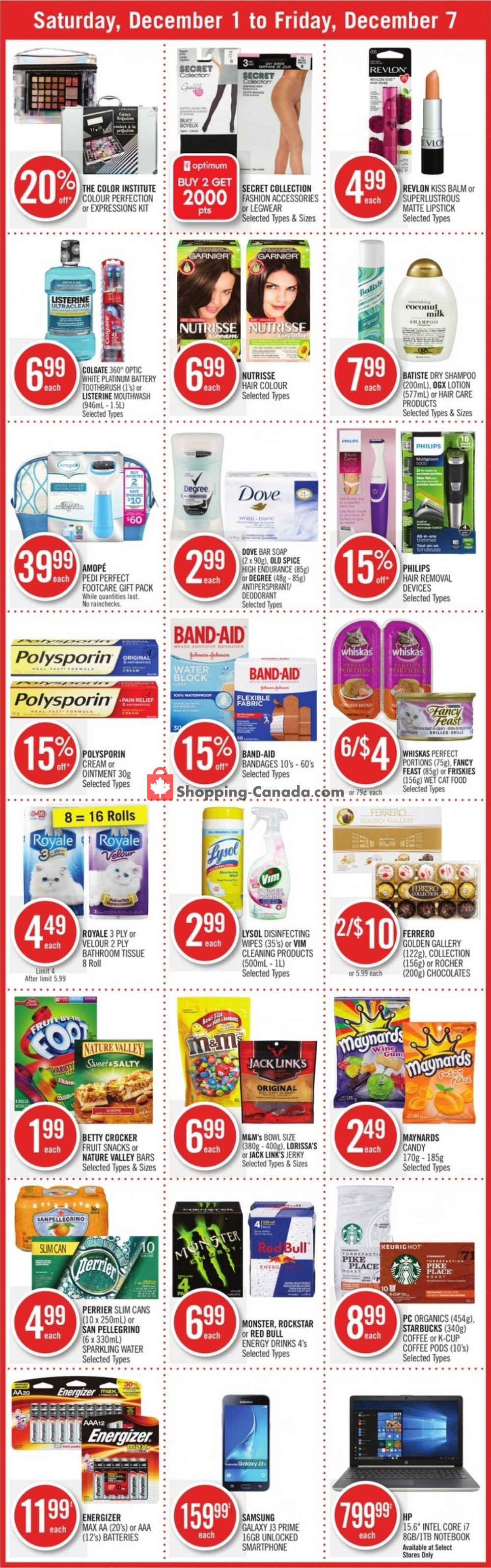 Shoppers Drug Mart flyer from Saturday December 1, 2018 to Friday December 7, 2018 - page 4
