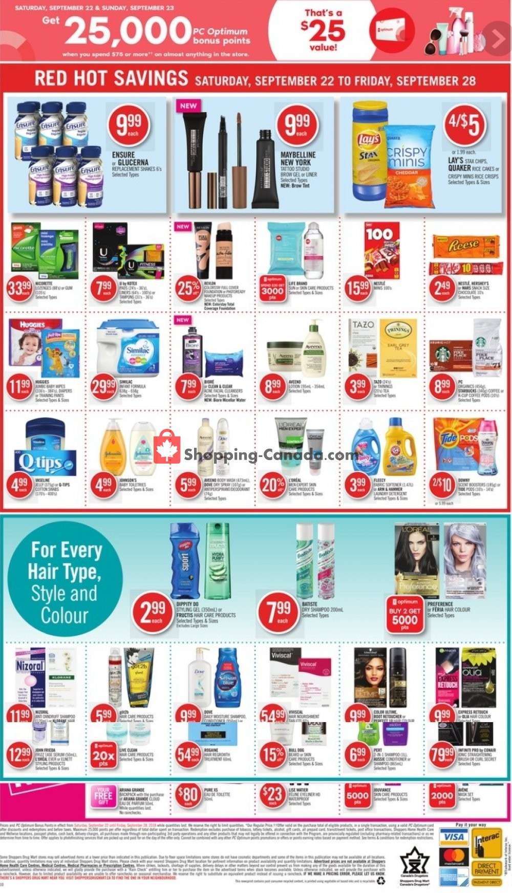 Shoppers Drug Mart flyer from Saturday September 22, 2018 to Friday September 28, 2018 - page 15