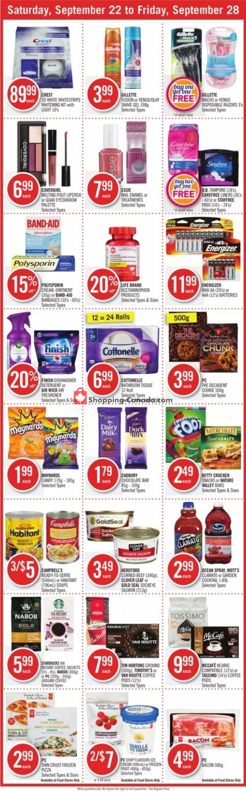 Shoppers Drug Mart flyer from Saturday September 22, 2018 to Friday September 28, 2018 - page 2