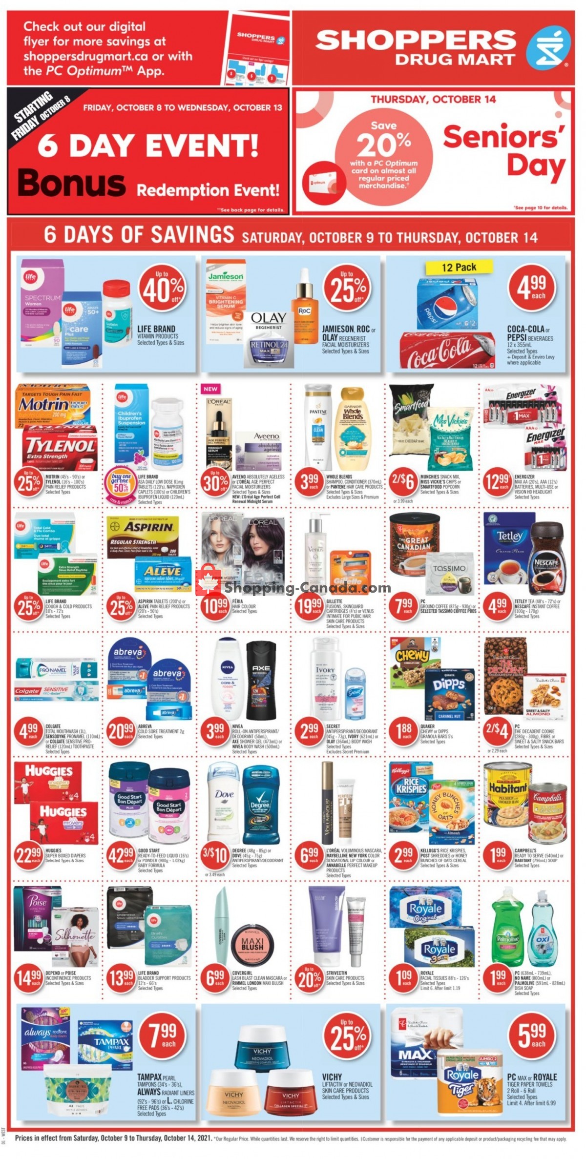 Shoppers Drug Mart flyer from Saturday October 9, 2021 to Thursday October 14, 2021 - page 6