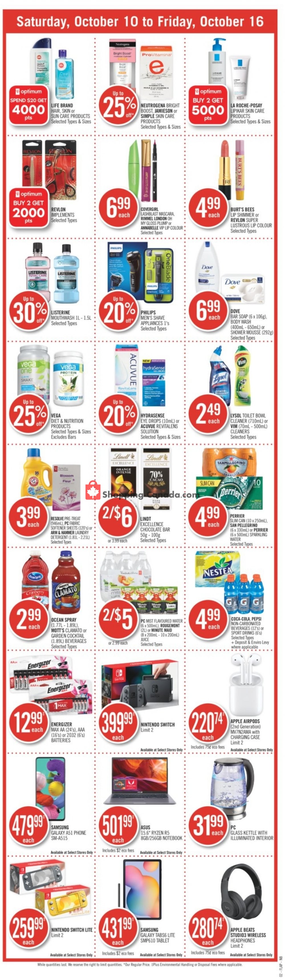 Shoppers Drug Mart flyer from Saturday October 10, 2020 to Friday October 16, 2020 - page 4