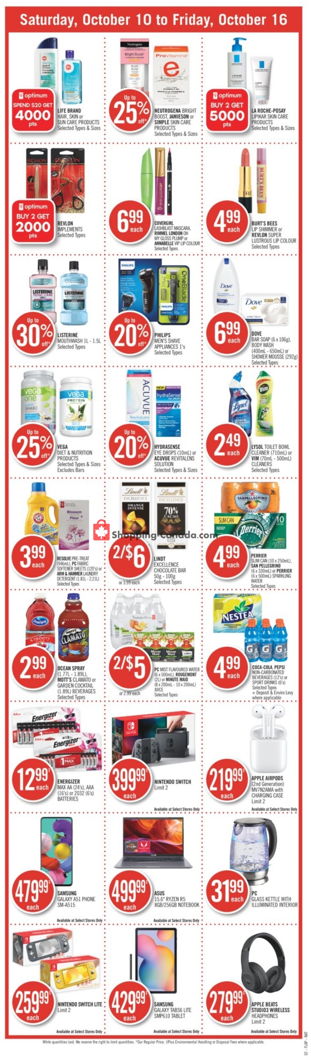 Shoppers Drug Mart flyer from Saturday October 10, 2020 to Friday October 16, 2020 - page 4