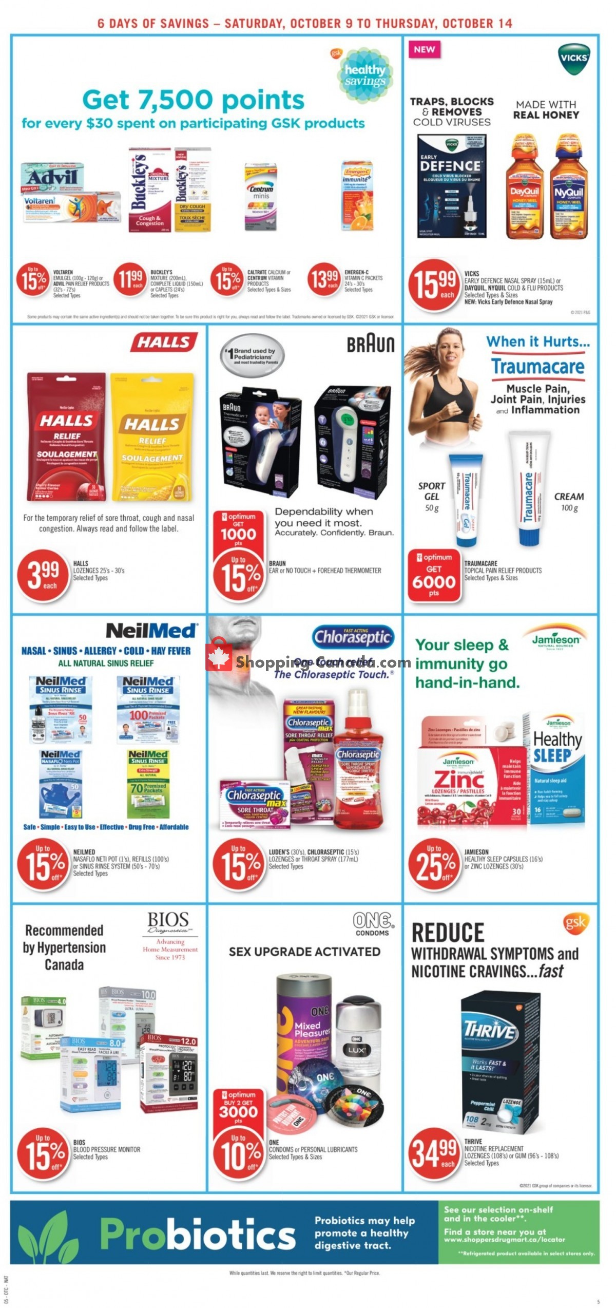 Shoppers Drug Mart flyer from Saturday October 9, 2021 to Thursday October 14, 2021 - page 10