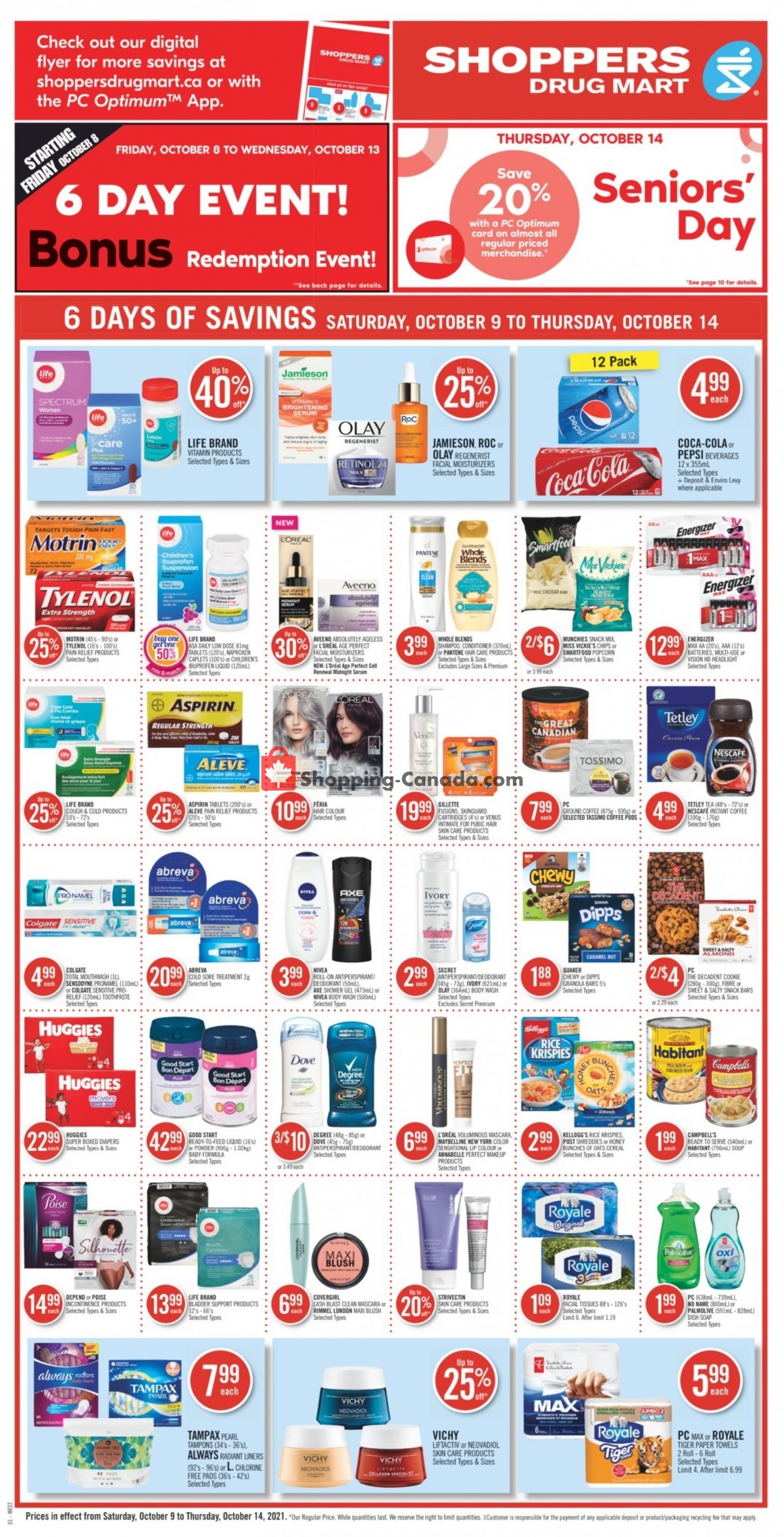 Shoppers Drug Mart flyer from Saturday October 9, 2021 to Thursday October 14, 2021 - page 6