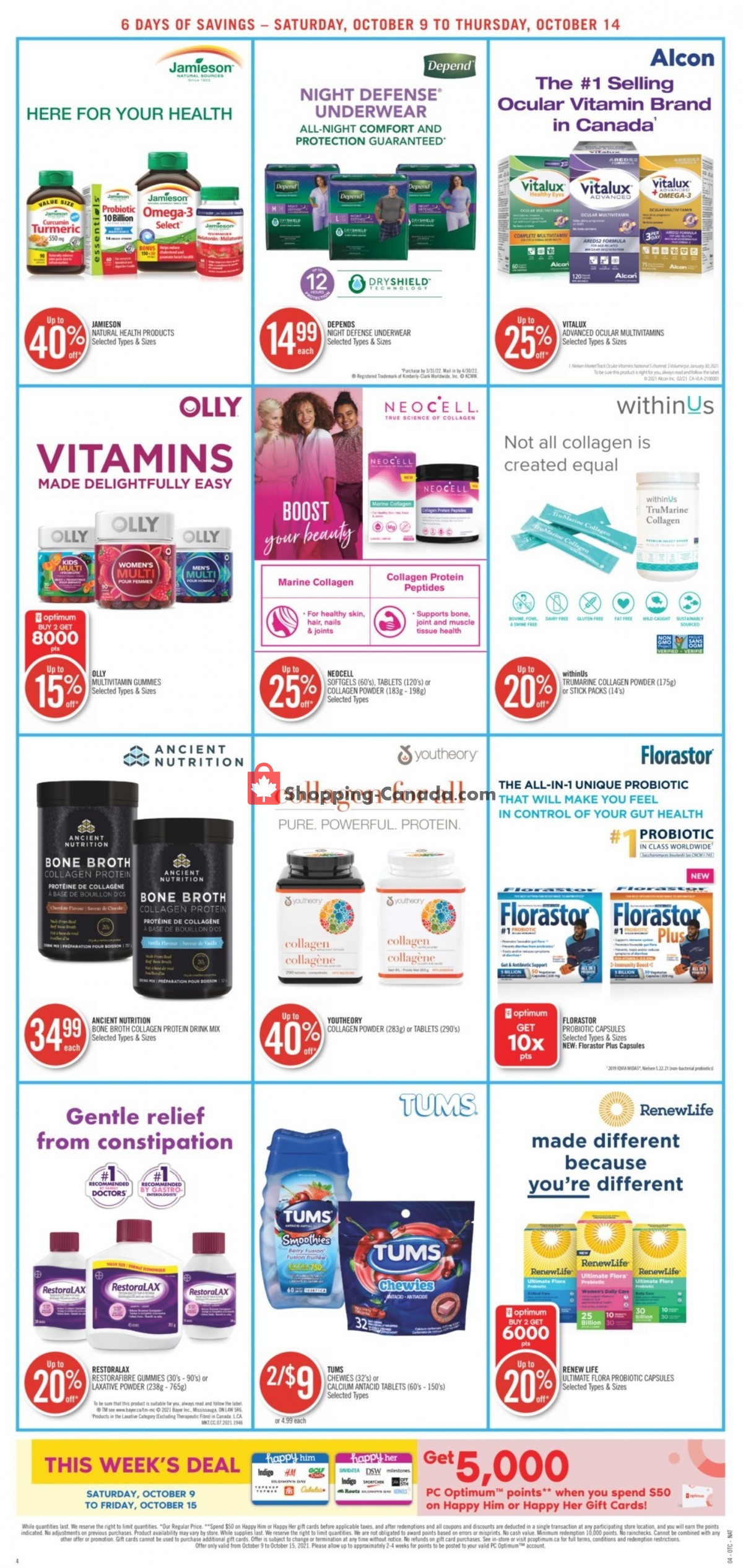 Shoppers Drug Mart flyer from Saturday October 9, 2021 to Thursday October 14, 2021 - page 9