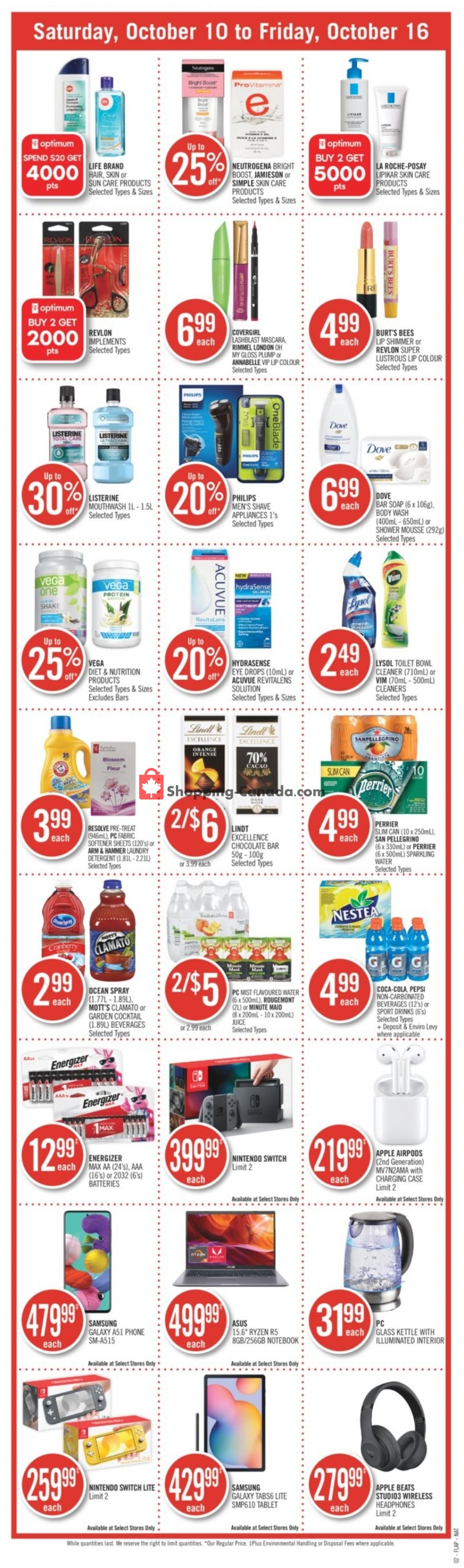 Shoppers Drug Mart flyer from Saturday October 10, 2020 to Friday October 16, 2020 - page 4