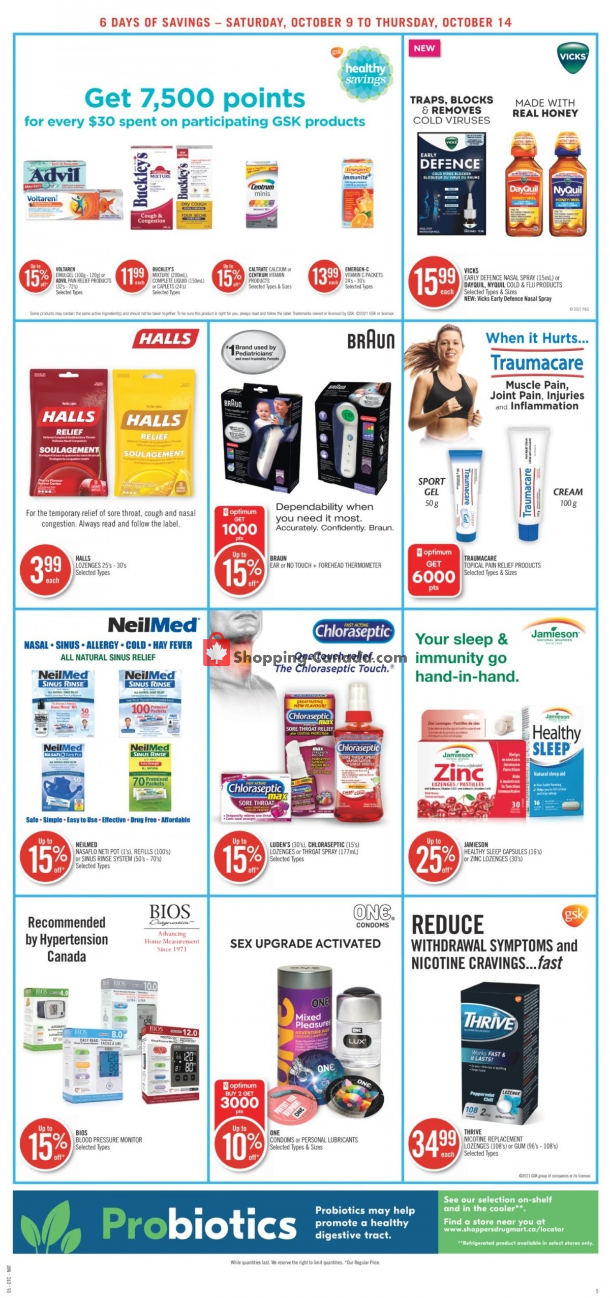 Shoppers Drug Mart flyer from Saturday October 9, 2021 to Thursday October 14, 2021 - page 10
