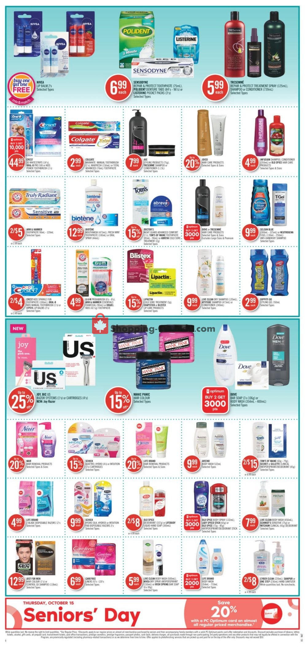 Shoppers Drug Mart flyer from Saturday October 10, 2020 to Friday October 16, 2020 - page 15