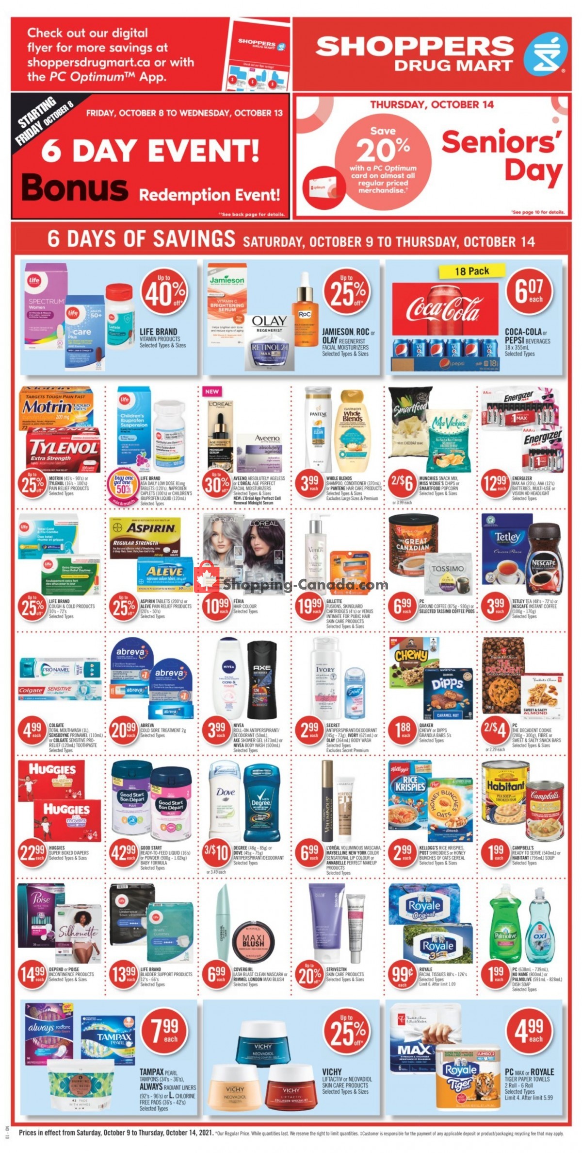 Shoppers Drug Mart flyer from Saturday October 9, 2021 to Thursday October 14, 2021 - page 6