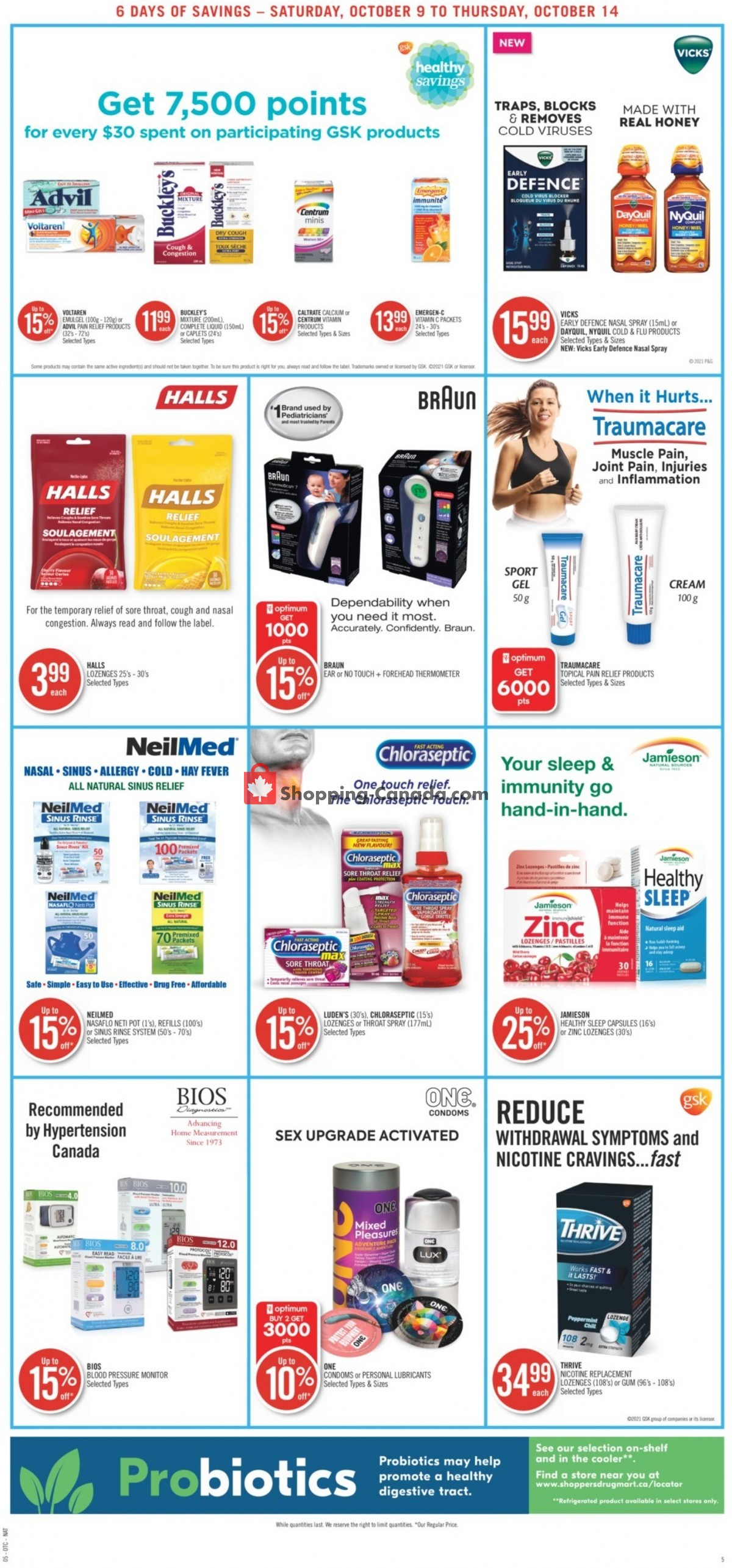 Shoppers Drug Mart flyer from Saturday October 9, 2021 to Thursday October 14, 2021 - page 10