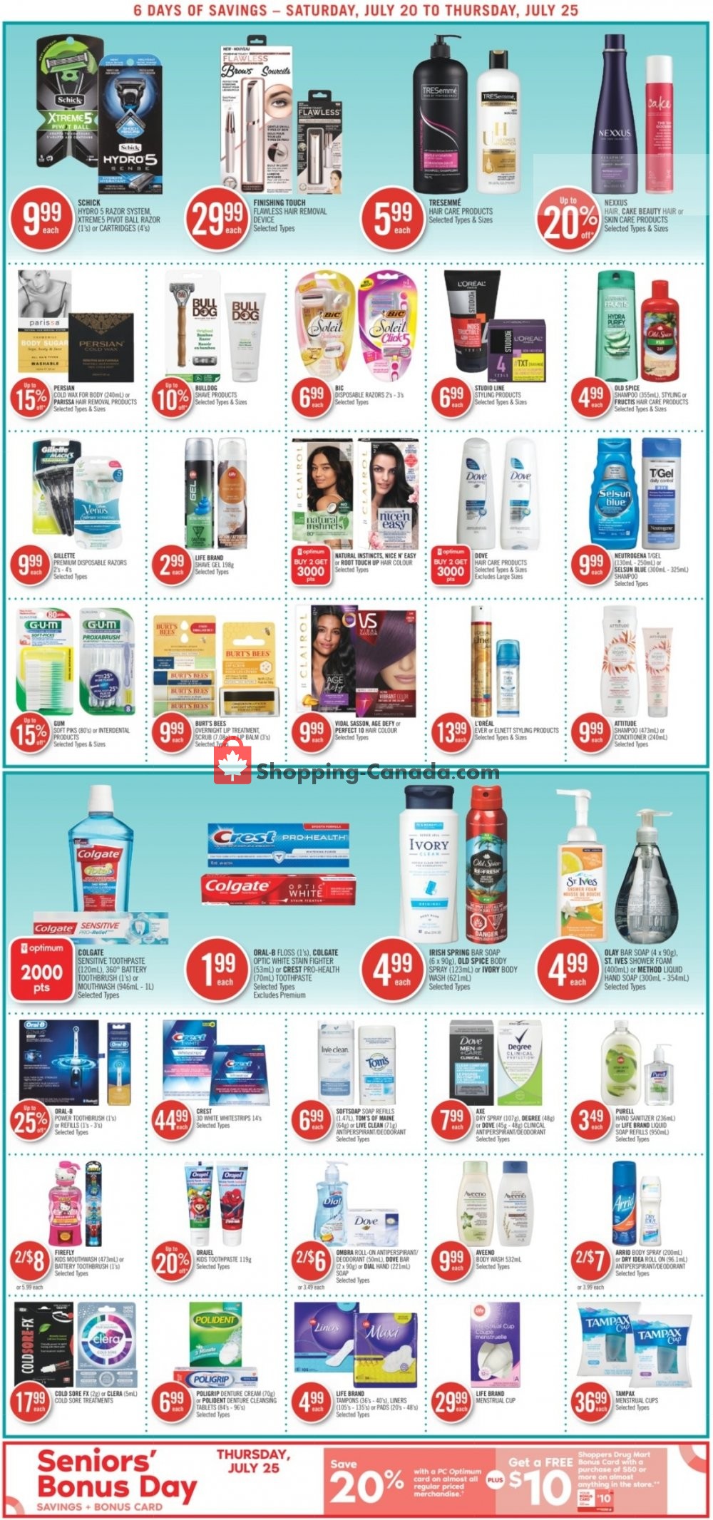 Shoppers Drug Mart flyer from Saturday July 20, 2019 to Thursday July 25, 2019 - page 12