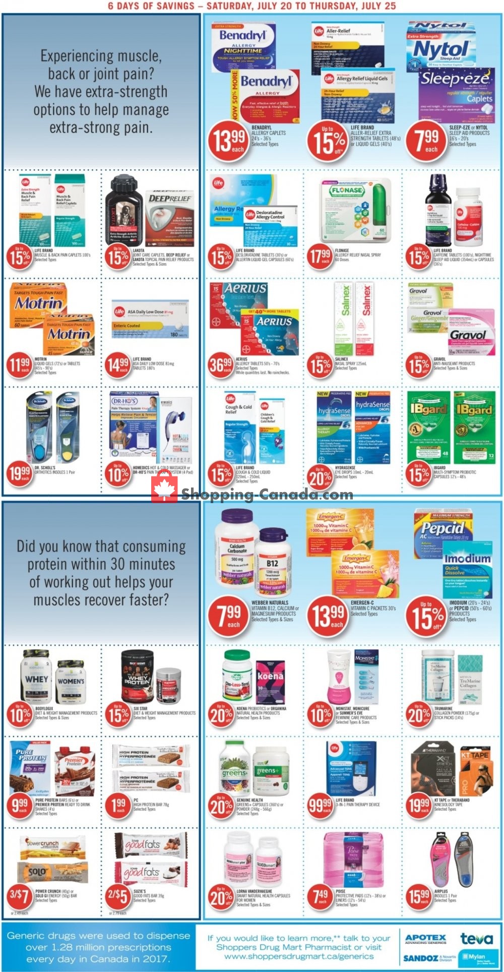 Shoppers Drug Mart flyer from Saturday July 20, 2019 to Thursday July 25, 2019 - page 4