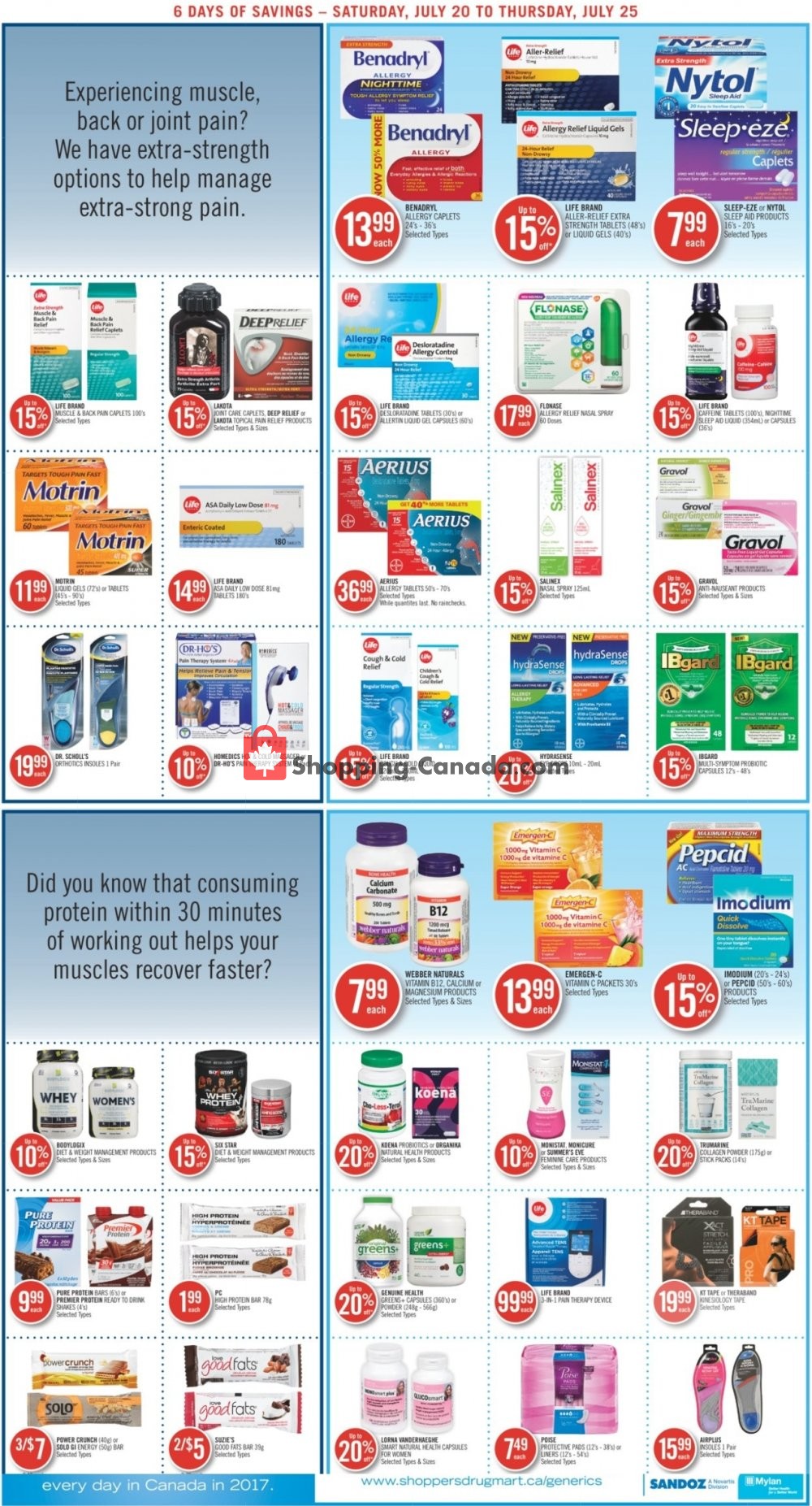 Shoppers Drug Mart flyer from Saturday July 20, 2019 to Thursday July 25, 2019 - page 4