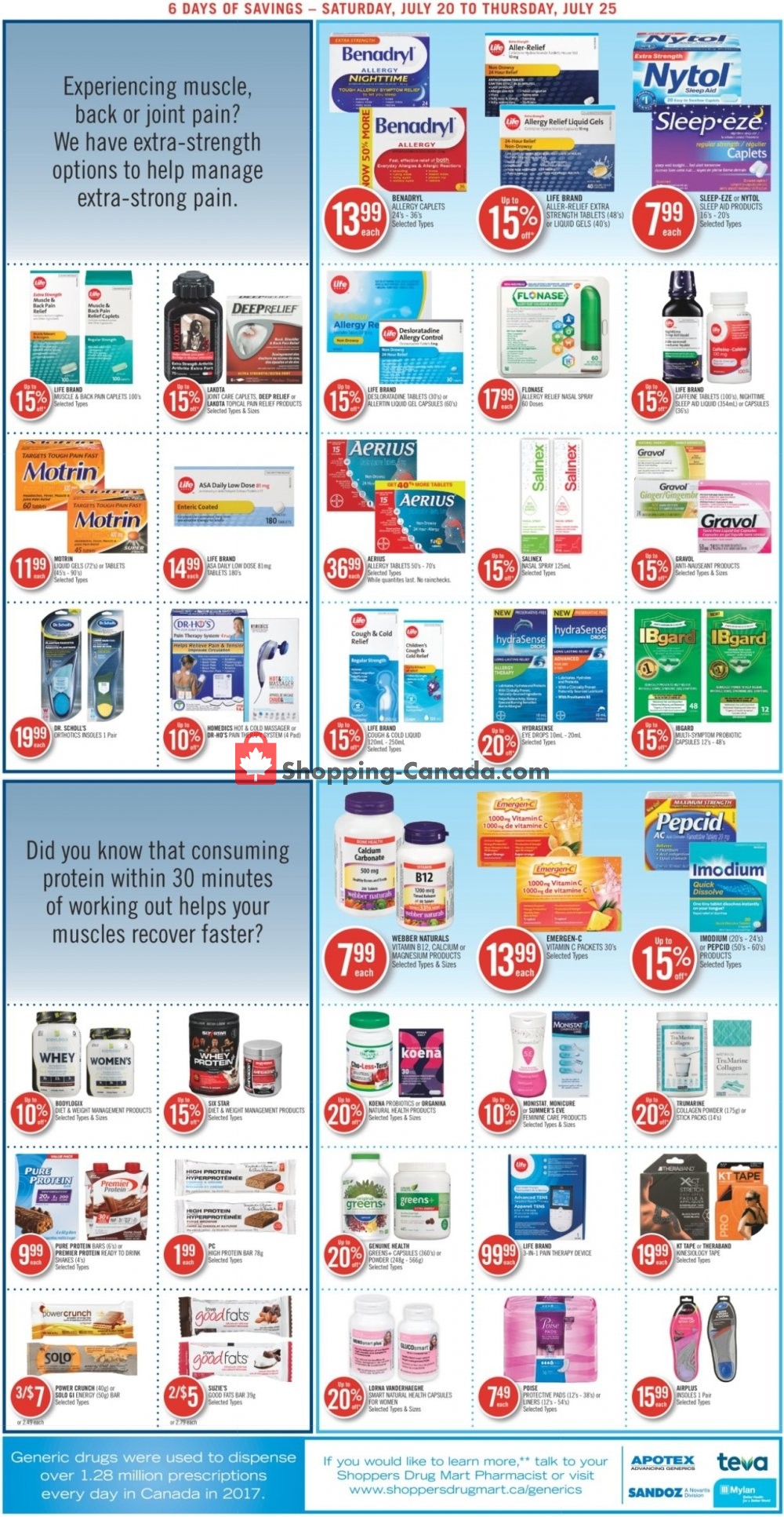 Shoppers Drug Mart flyer from Saturday July 20, 2019 to Thursday July 25, 2019 - page 4
