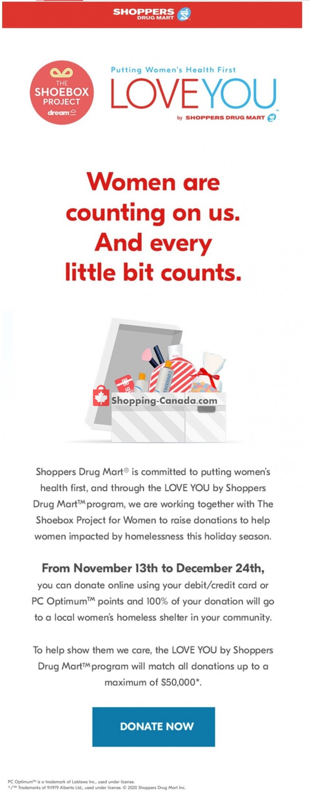 Shoppers Drug Mart flyer from Saturday December 19, 2020 to Tuesday December 22, 2020 - page 1